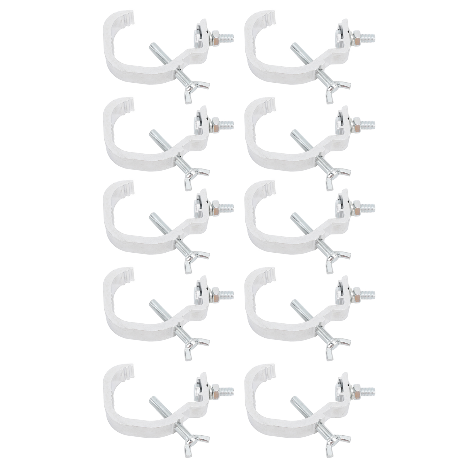 Set Mit 10 Montagehaken Für Moving Lights, Aus Aluminiumguss, Robust Und Sicher Für Schwere Lasten.