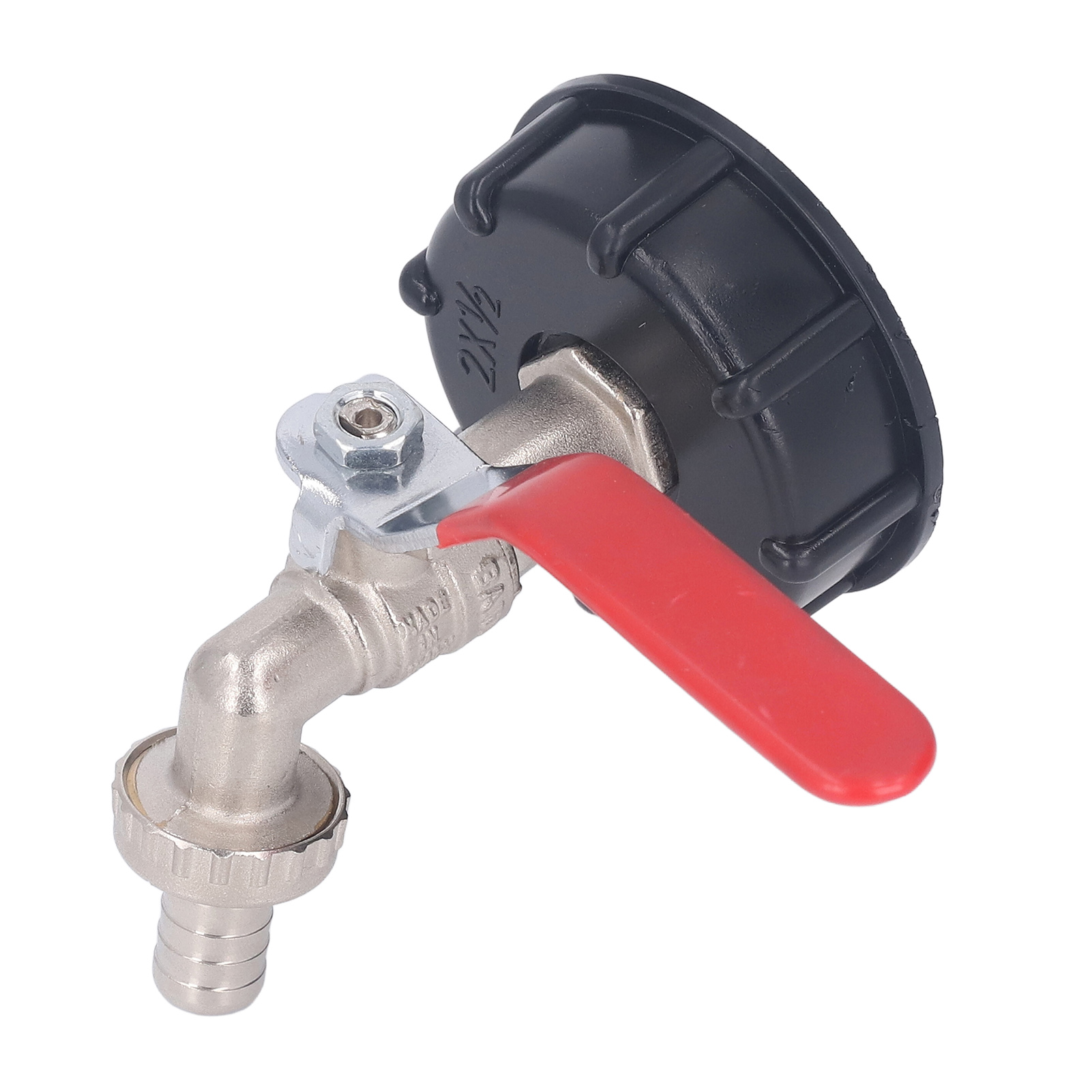 Ibc-container-adapter, 1/2"-messingventil Mit Auslaufschutz, Grobgewinde, Für Wassertanks Mit 275–330 Gallonen Fassungsvermögen, Gartenschlauchanschluss