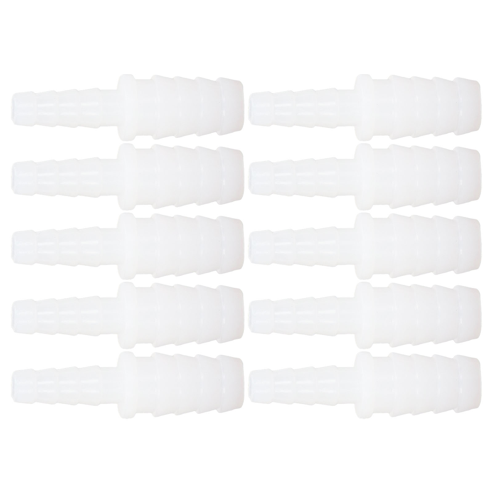 Set Mit 10 Fittings Für Pe-rohre, Schlauchverbinder, Reduzierstücke, Gerade Verbindungen