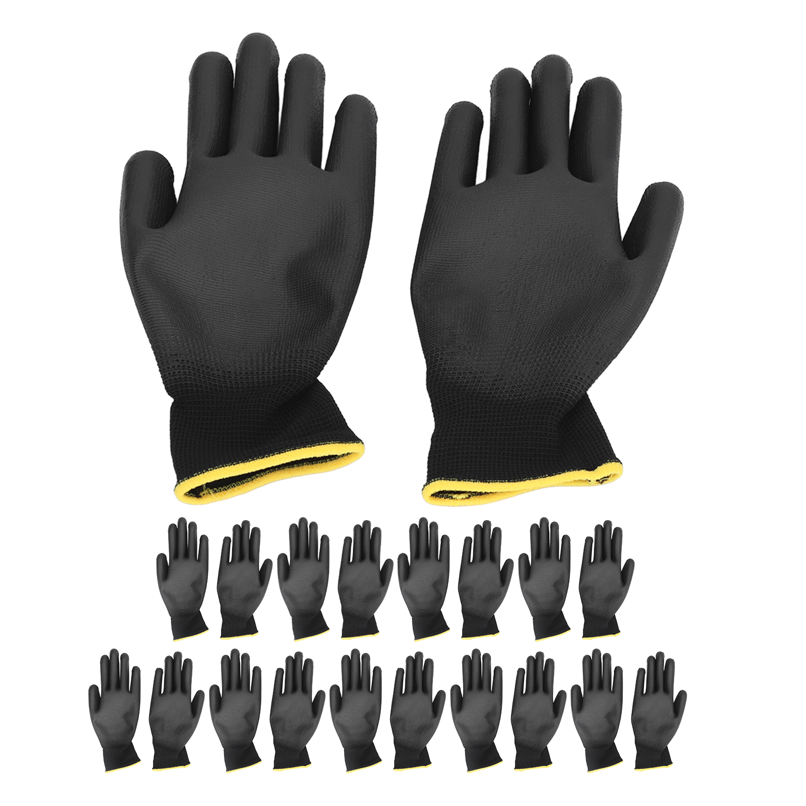 Set Mit 10 Paar Pu-beschichteten, Antistatischen Arbeitshandschuhen, Sicherheitszubehör, 7s