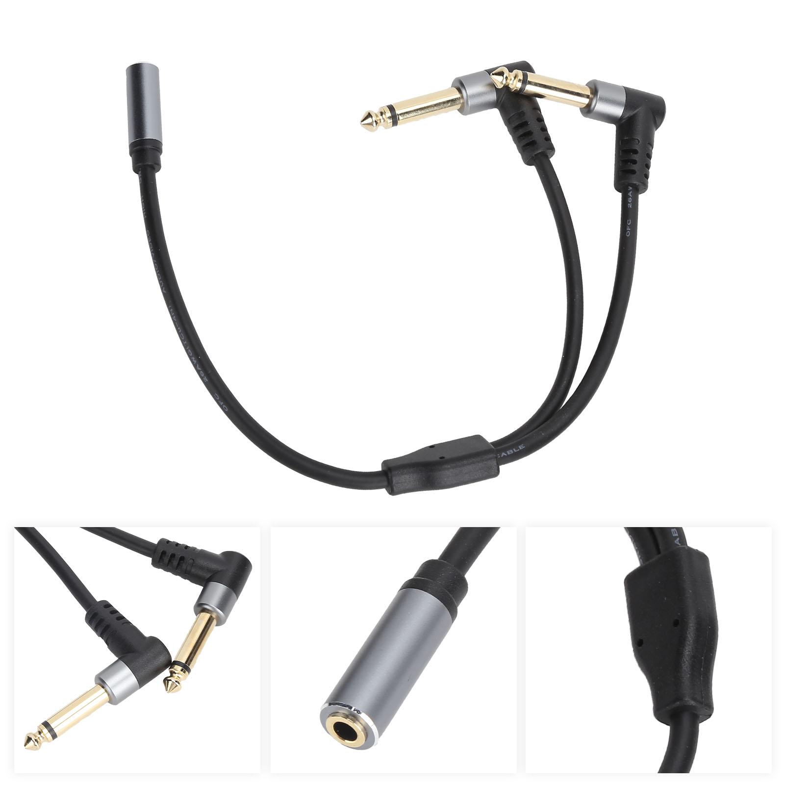 3,5-mm-klinkenbuchse Auf 6,35-mm-klinkenstecker Stereo-audio-adapterkabel Für Mischpultmikrofone