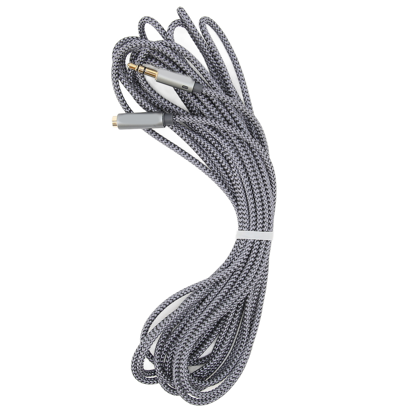 Kopfhörer-verlängerungskabel, Vergoldeter Stecker, Geflochtener Nylonmantel, 3,5-mm-stereo-adapter (stecker Auf Buchse), 5 M / 16,4 Ft