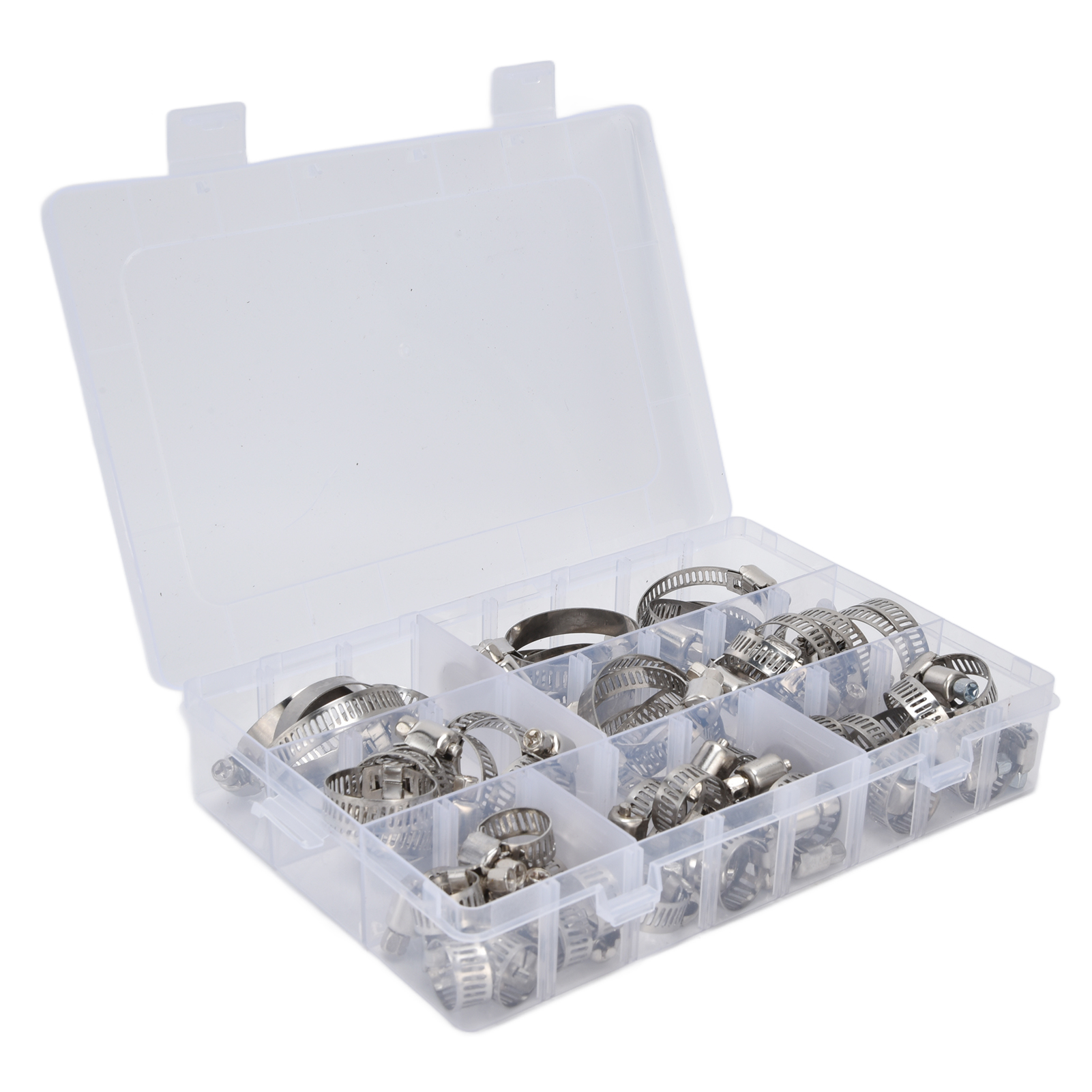 Packung Mit 60 Verstellbaren Industriellen Edelstahl-schlauchschellen, Amerikanischer Typ Fs090001