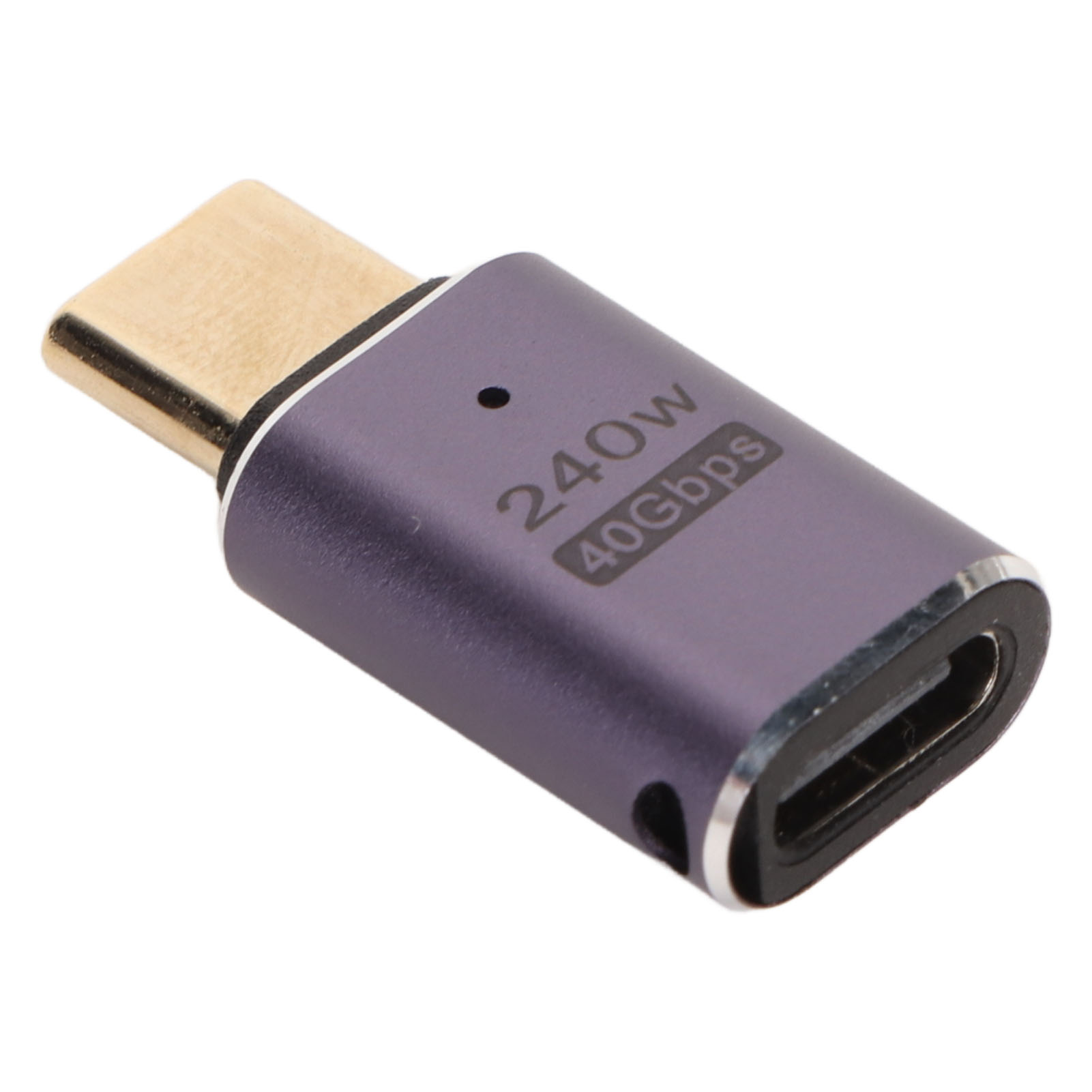 Usb-c-buchse Auf Stecker-adapter, 240-w-schnellladung, 40 Gbit/s, Led-anzeige, 8k-60-hz-auflösung.