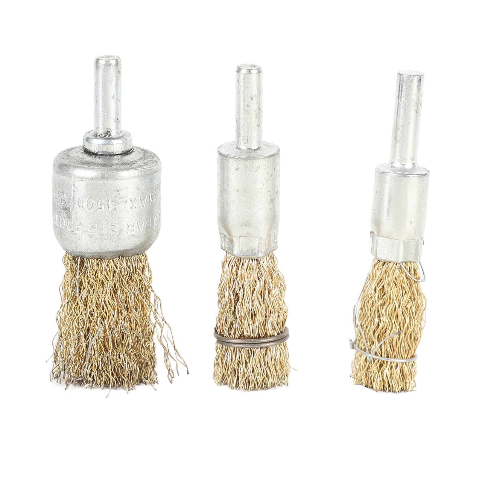 Set Mit 3 Steifen Drahtbohrbürsten