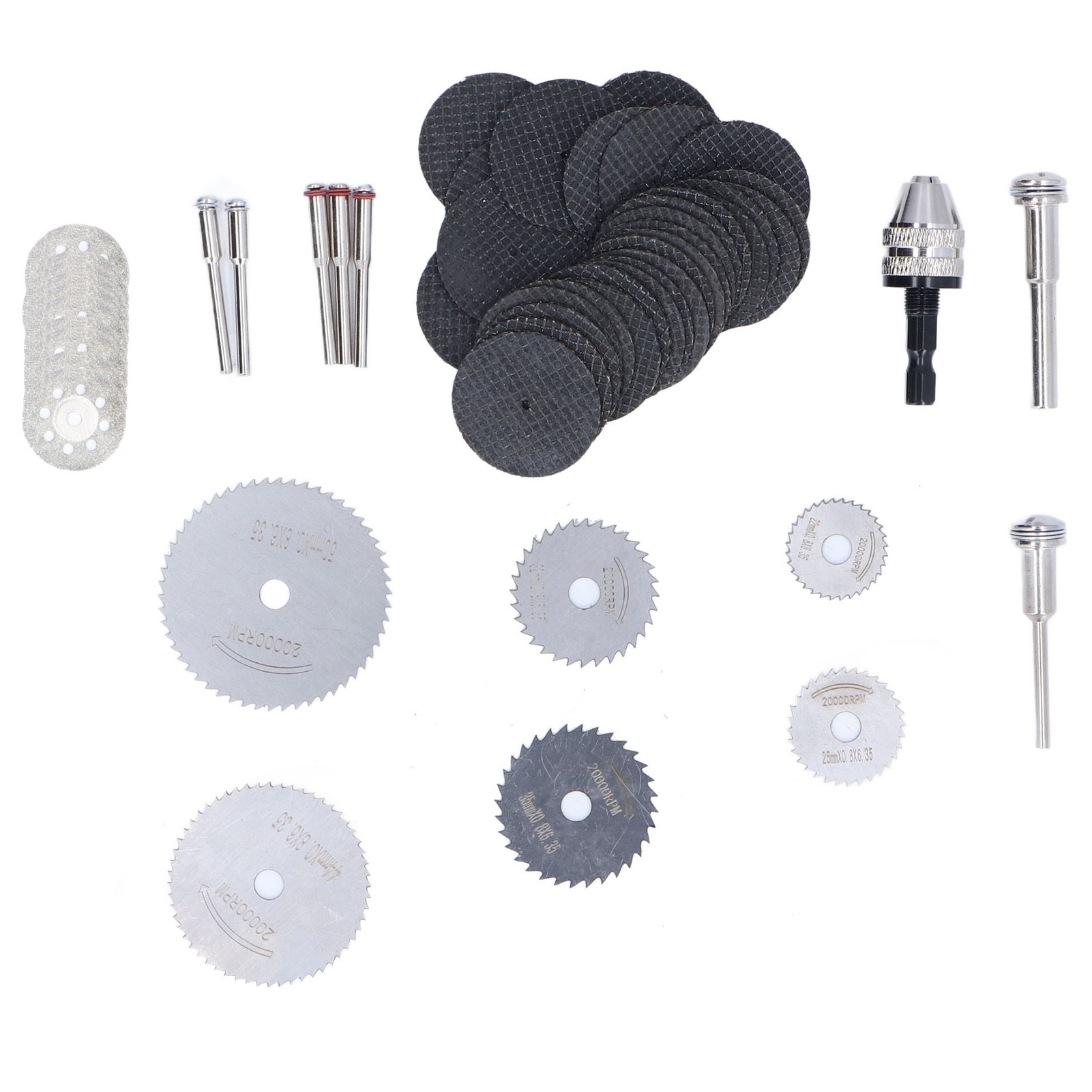 60-teiliges Kreissägeblatt-set Zum Schleifen Von Holz, Kunststoff Und Glas.