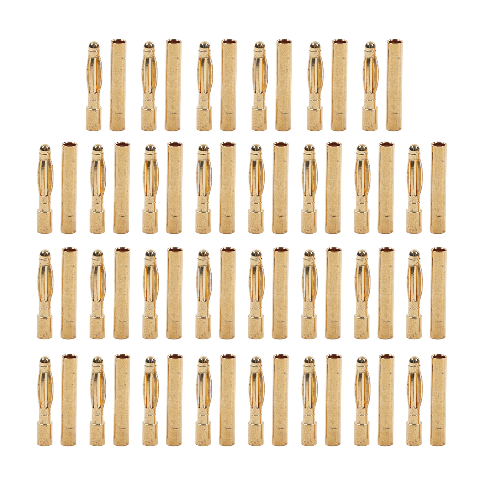 Packung Mit 30 Korrosionsbeständigen Bananensteckern Aus Messing Für 2,0-v-batterien.
