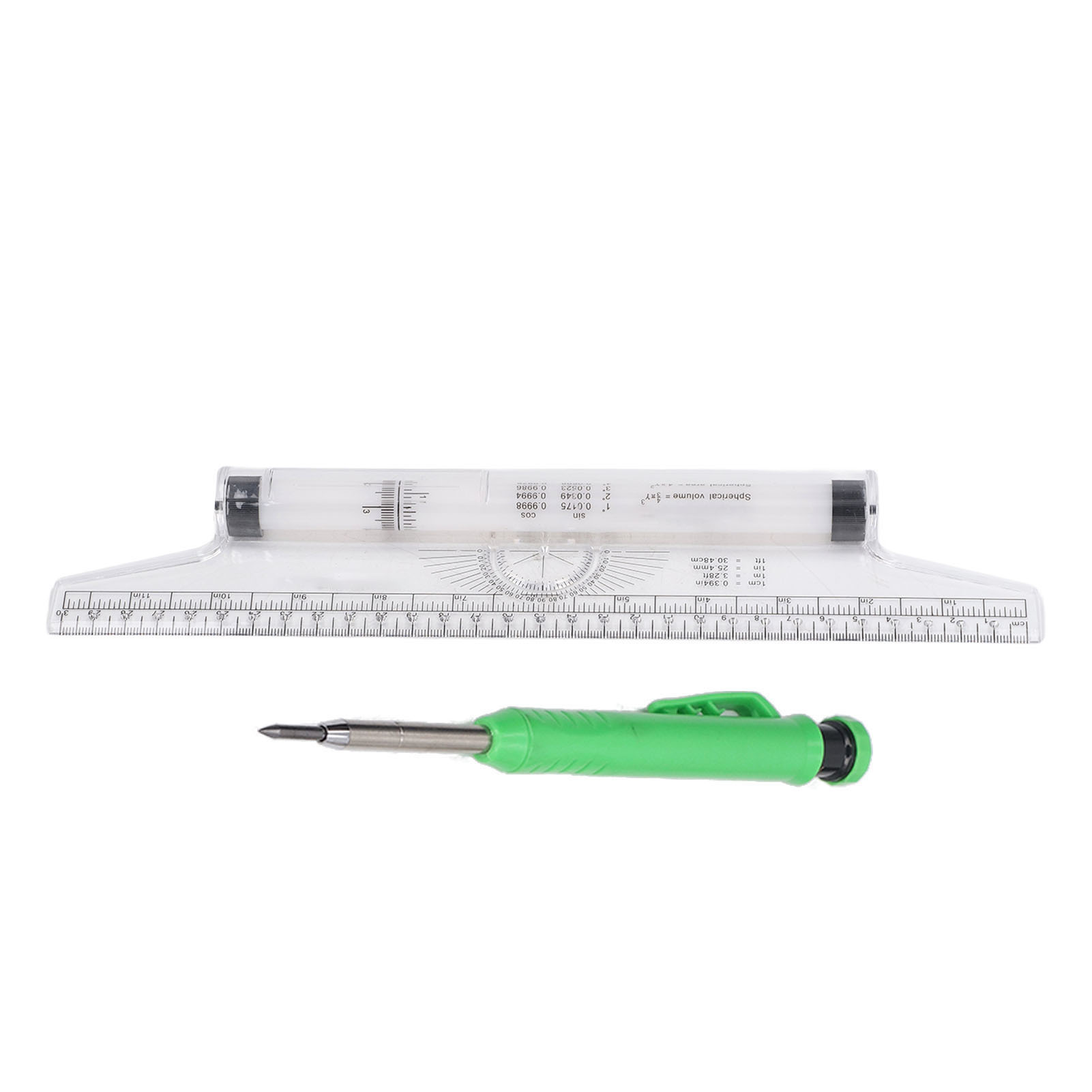 30 Cm Messrollenlineal – Verschiedene Formeln – Horizontale, Vertikale, Parallele Und Bogenlinien – Zeichenrollenlineal