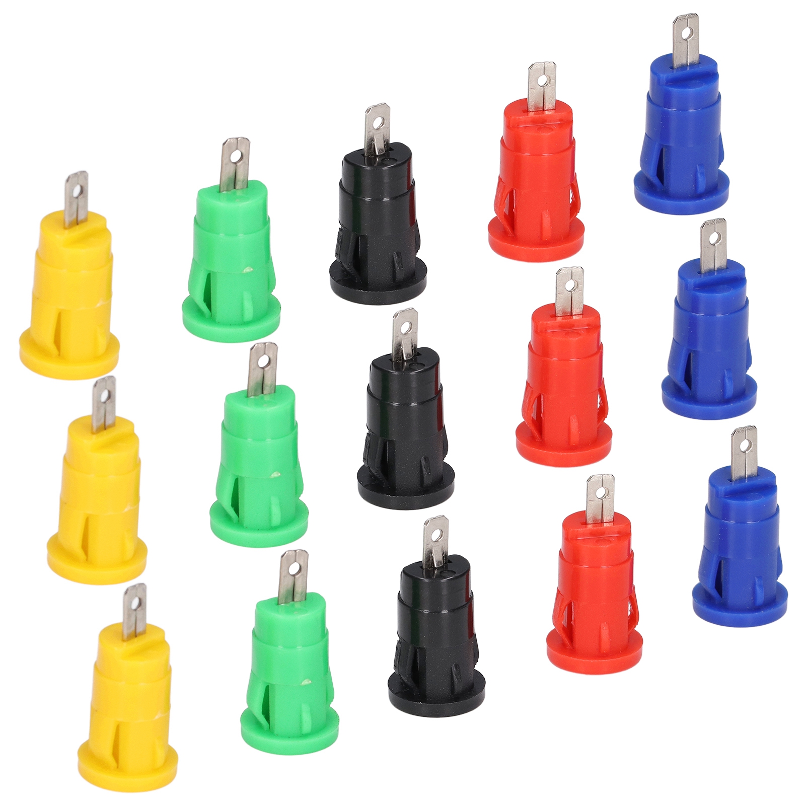 10 Paar 4-mm-bananenstecker, Sicherheitsausführung, Gute Übertragungsleistung, Korrosionsbeständig, Zubehör Für Elektrische Prüfungen