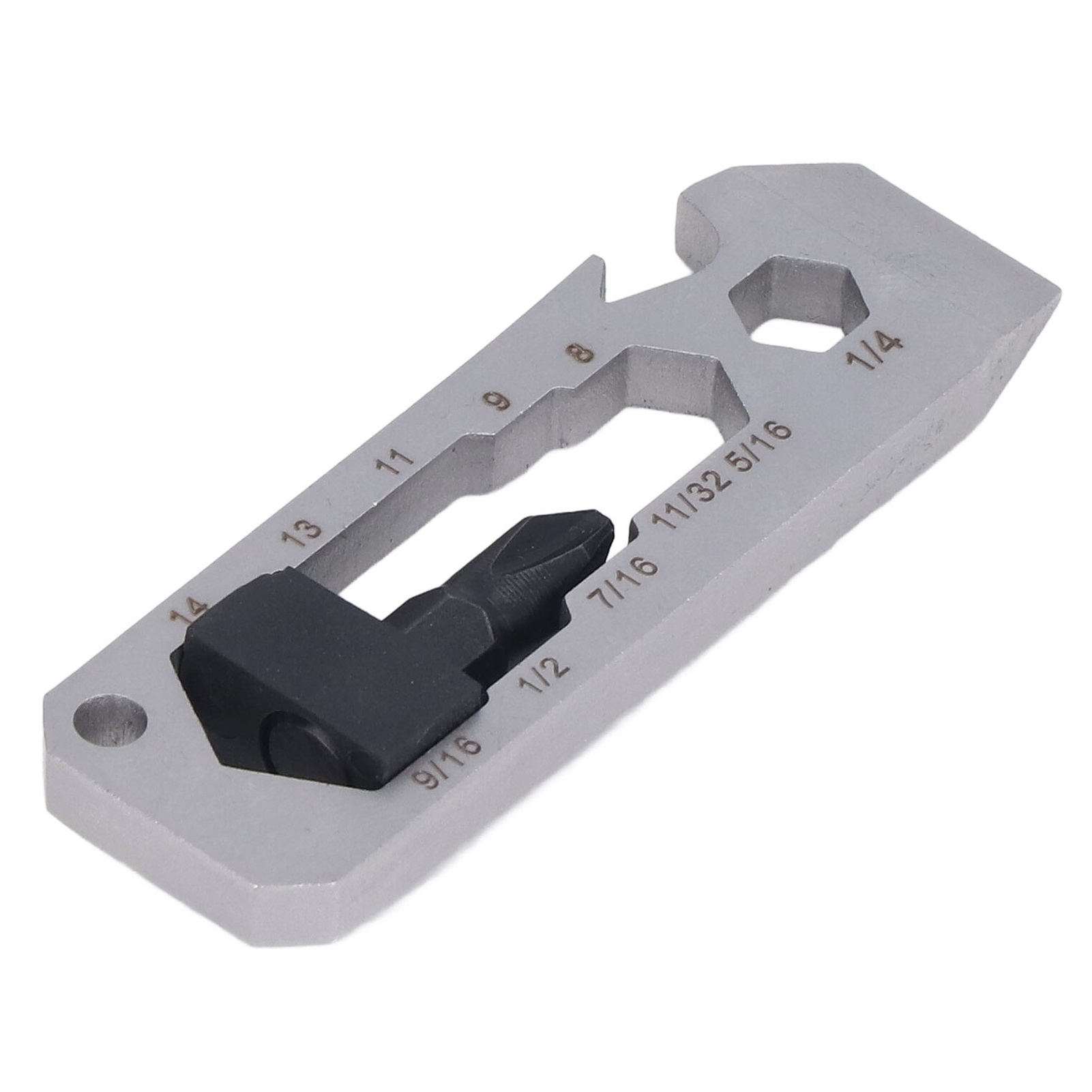 7-in-1-multitool: Schraubendreher, Flaschenöffner, Schraubenschlüssel, Schlüsselring, Outdoor-handwerkzeug