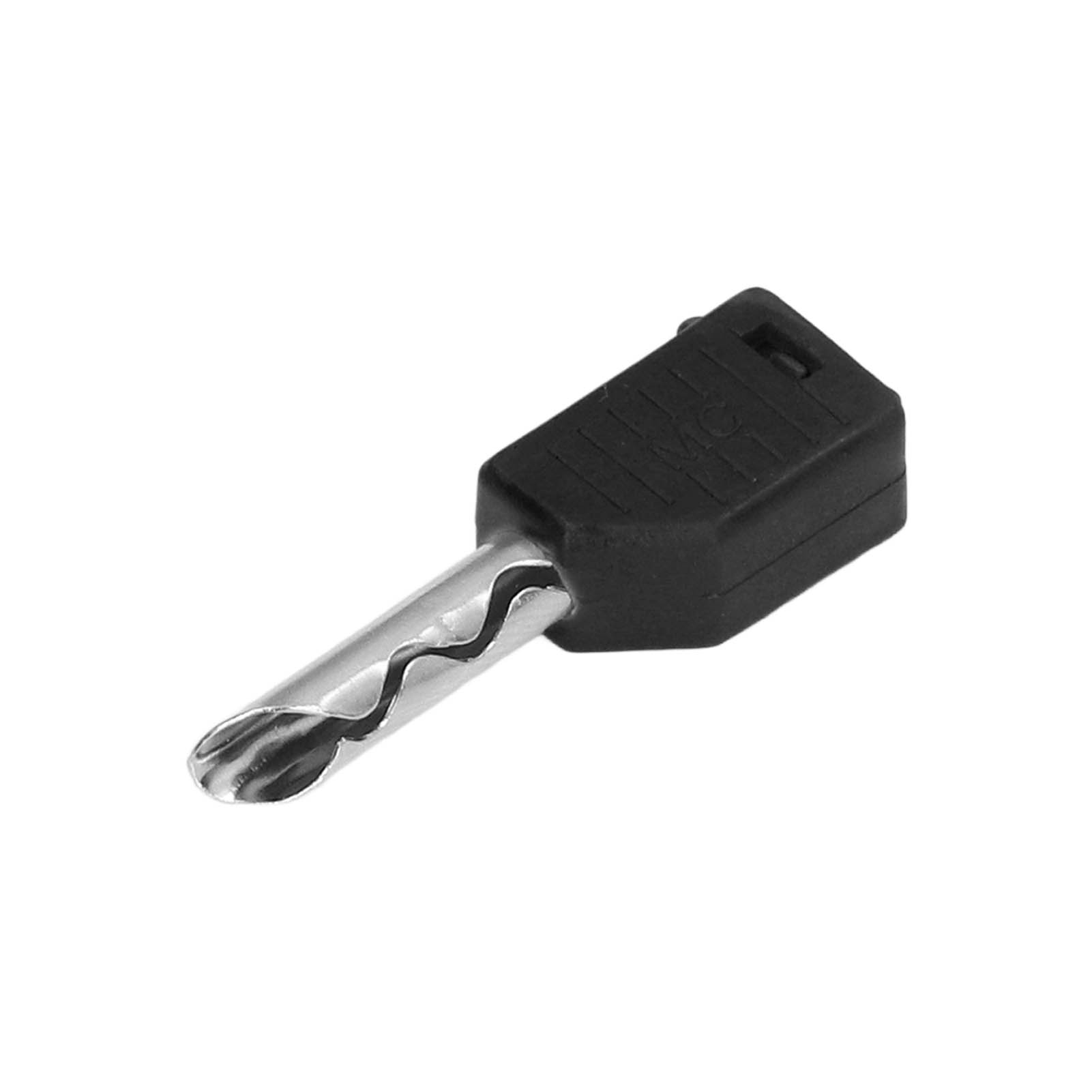 Packung Mit 100 Bananensteckern (4 Mm) Aus Reinem, Vernickeltem Kupfer, Stabile Stromübertragung Und Korrosionsbeständig, Erhältlich In 5 Farben. Farbe: Schwarz.