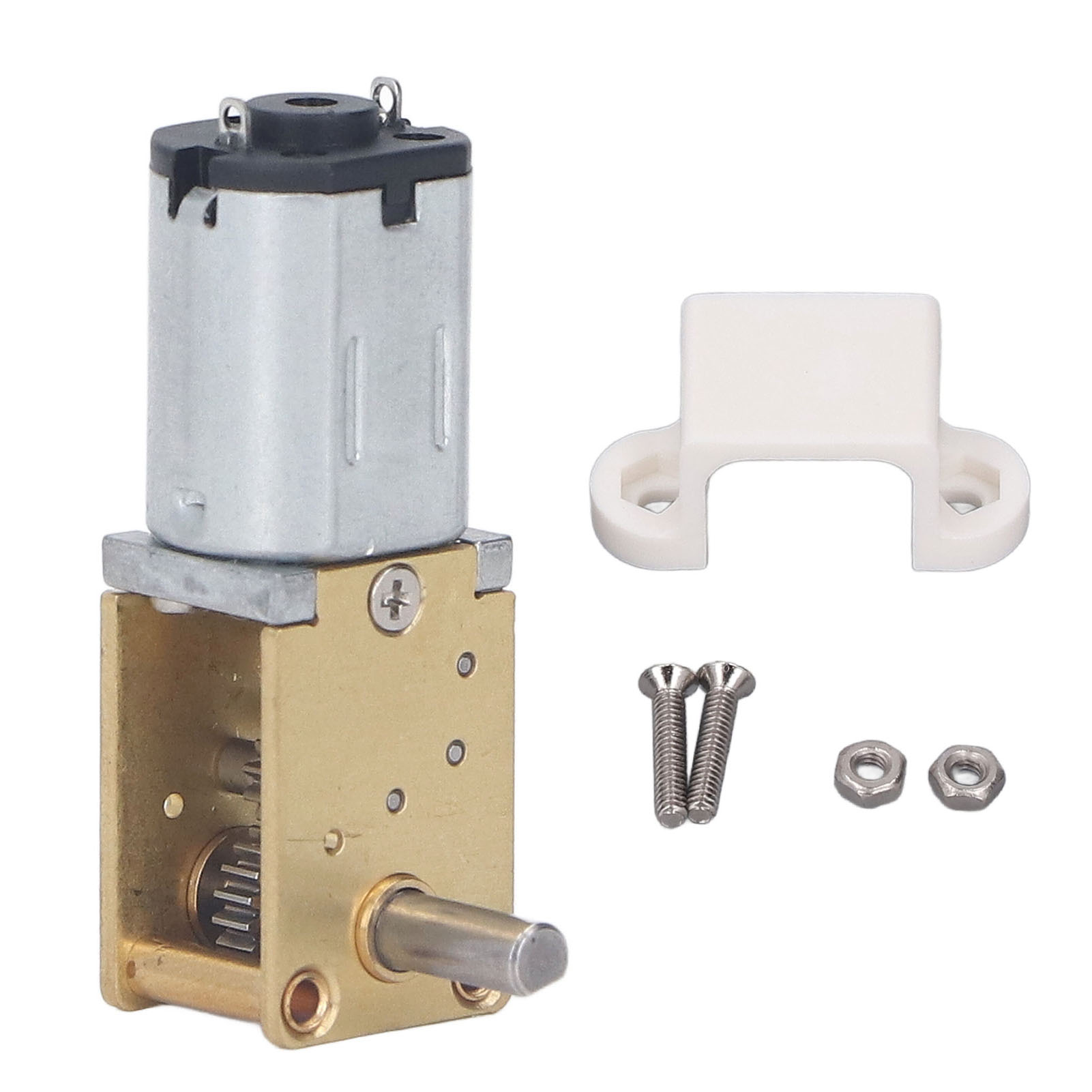 12-v-gleichstrom-schneckengetriebemotor, Bürstenmotor Mit Untersetzung, Einwellenmotor, Niedrige Drehzahl, Fester Sitz 1218-n20 381 U/min 1:42