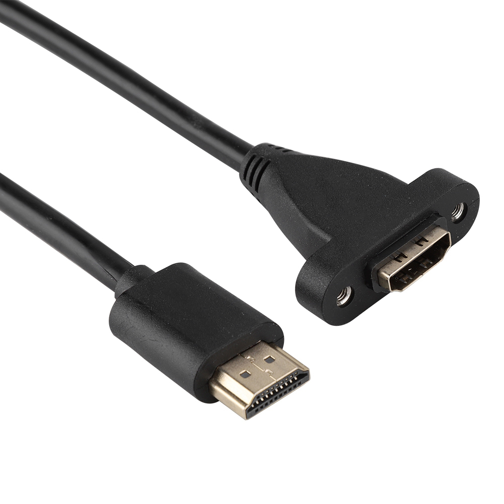 Hochgeschwindigkeits-hdmi-verlängerungskabel (stecker Auf Buchse) Mit Montagebohrung (1,2 M)