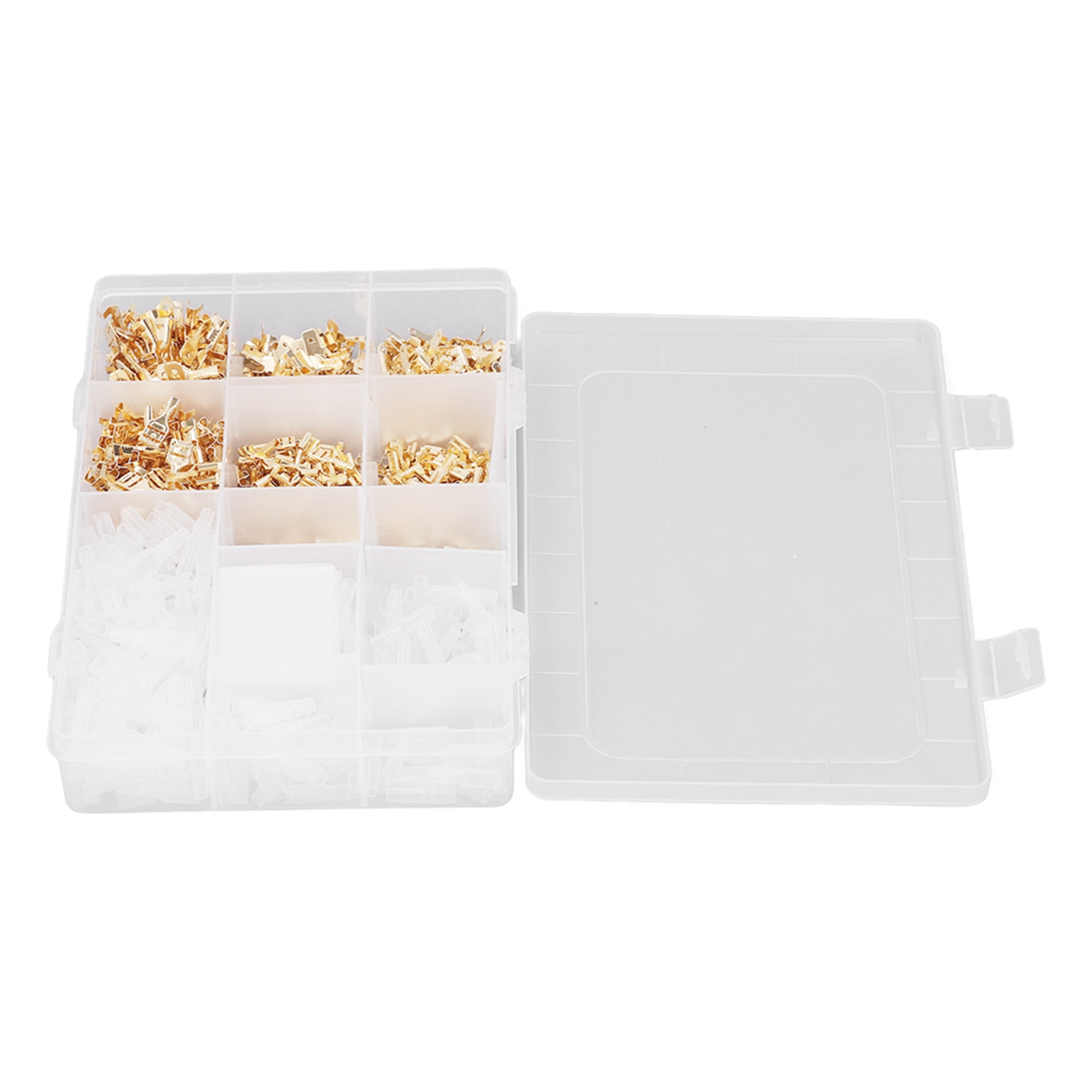 Set Mit 900 Isolierten Crimp-steckern Und -buchsen In Den Größen 2,8 Mm, 4,8 Mm Und 6,3 Mm Mit Isolierhülsen