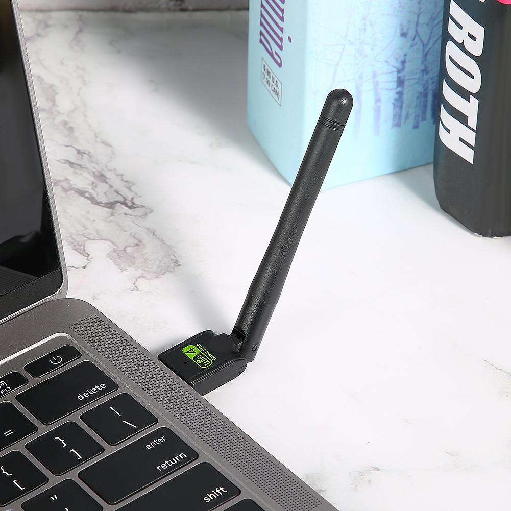 Usb 2.0 Wlan-adapter Mit Antenne Und 150 Mbit/s Wlan-empfänger, Keine Installation Erforderlich.