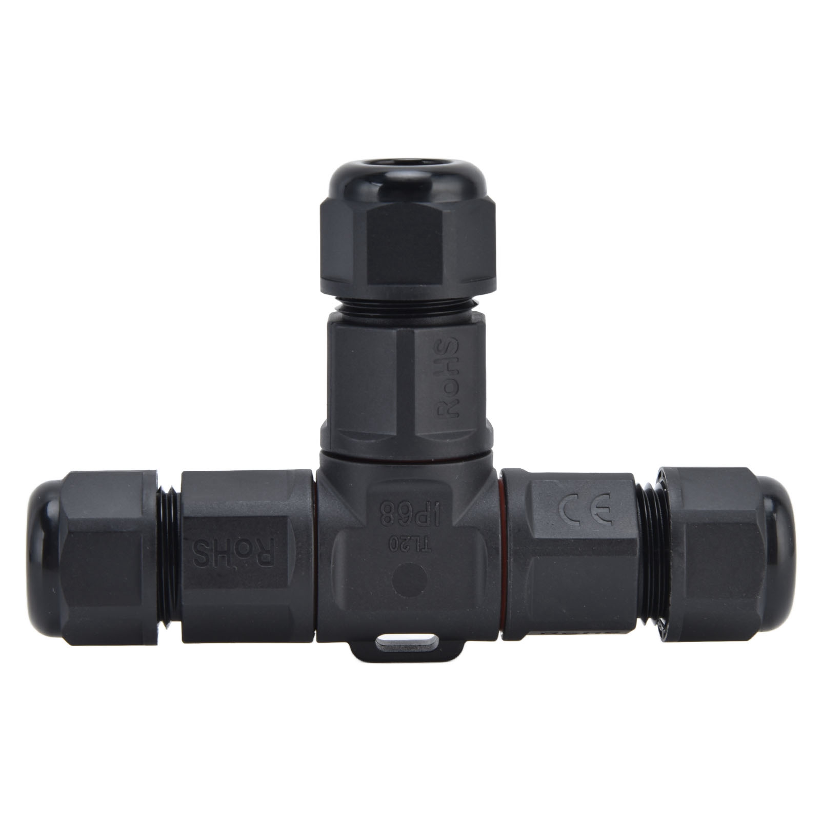 Wasserdichter 3-poliger T-förmiger Stecker Für Elektrische Leitungen, 250 V 16 A Schnellanschlussadapter Tl20