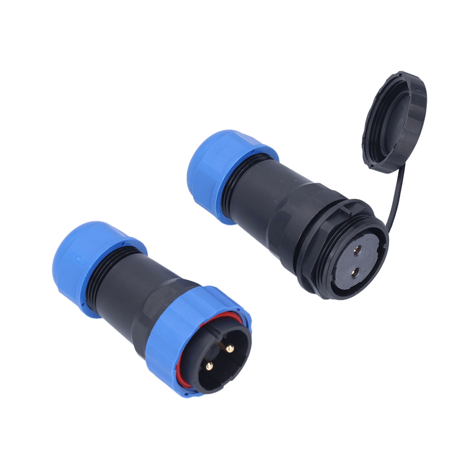Sp28 Schnellanschluss-luftfahrtstecker, Hochstrom 45 A, Ip68 Wasserdicht, 2-adrig