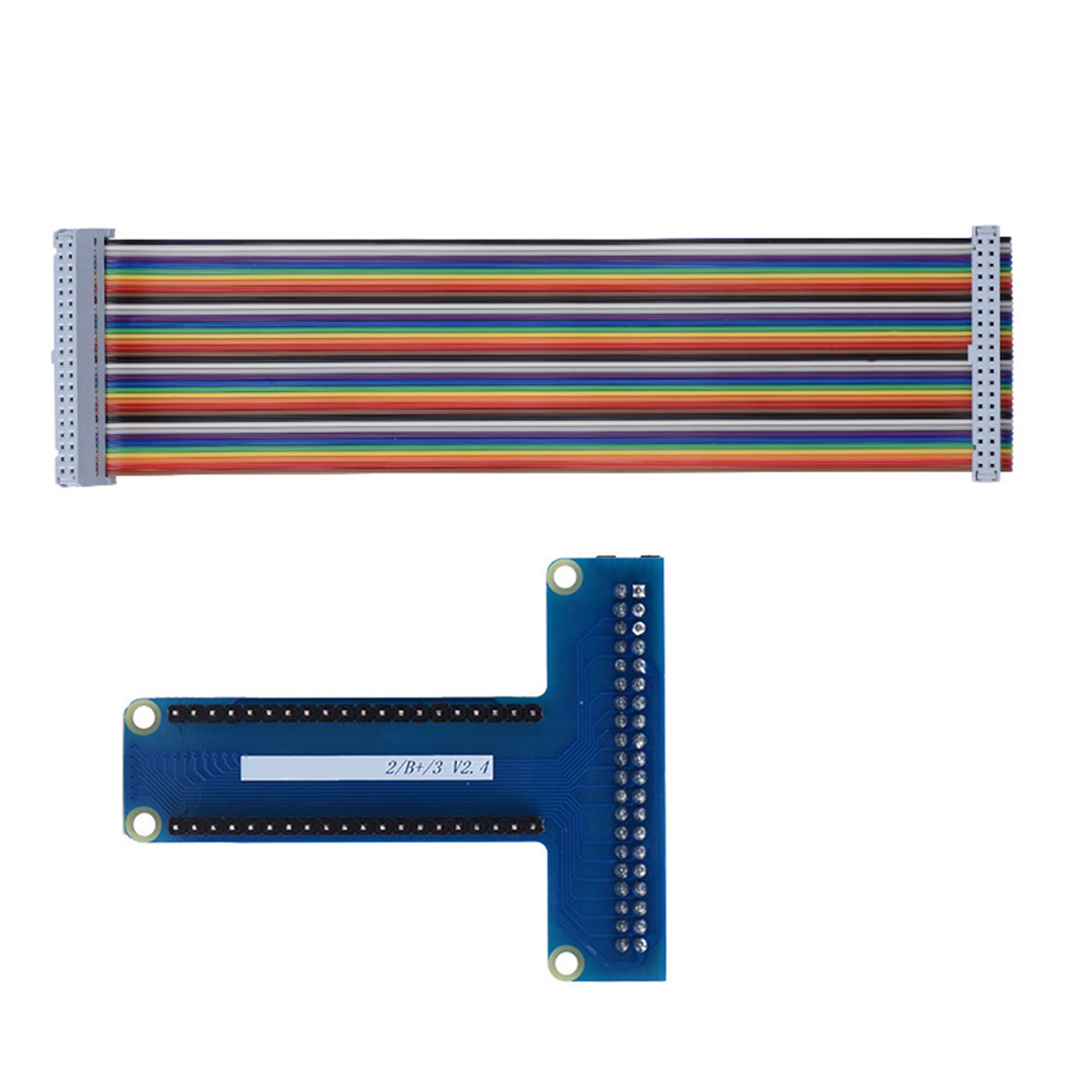 T-förmige Gpio-erweiterungsplatine, 40-poliges Flachbandkabel Für Raspberry Pi 1b+/2b/3b
