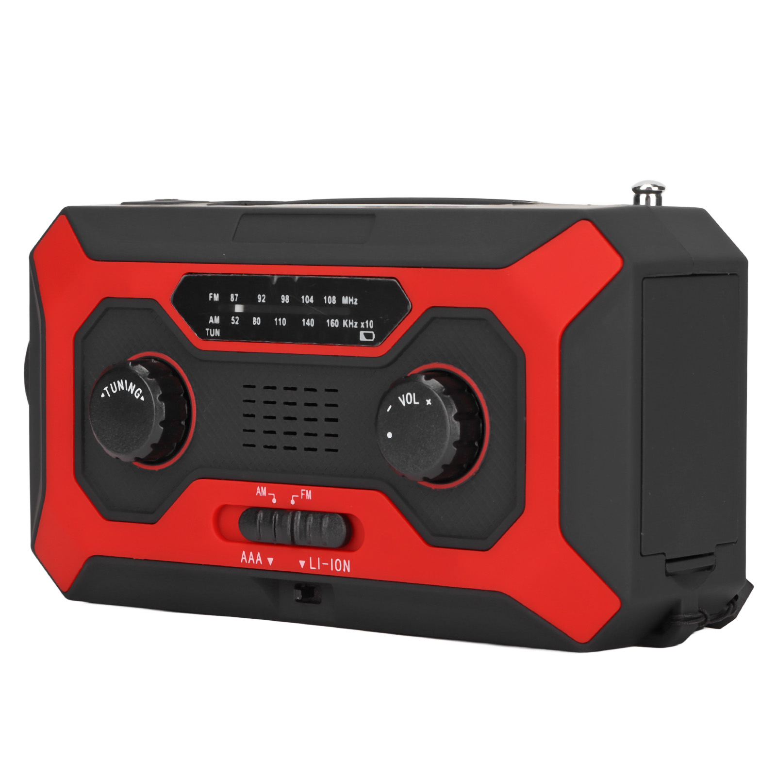Wasserdichtes Kurbelradio Mit Taschenlampe, 5 Lademodi, Tragbares Multifunktionales Notfallradio Mit Led-taschenlampe (eu-typ)