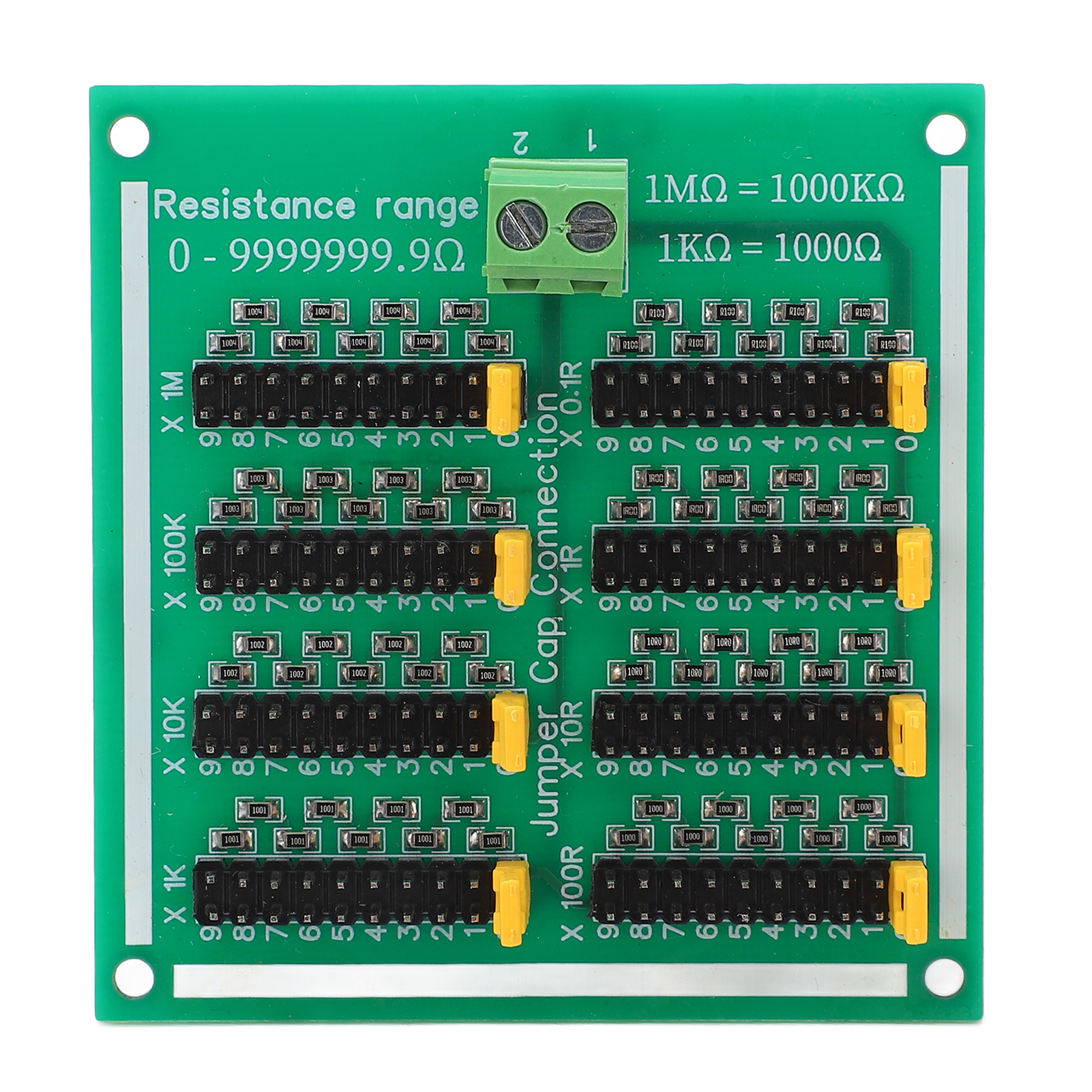 Programmierbare Smd-widerstandsplatine, 0 Bis 9999999,9 Ω, Mit Anschlüssen, 220 V, Ohne Führungsschiene