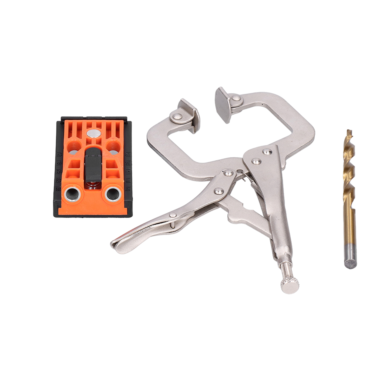 Bohrvorrichtung Für Taschenlöcher, 15° Verstellbarer Winkelpositionierer Mit Klemme Und Winkelbohrwerkzeug