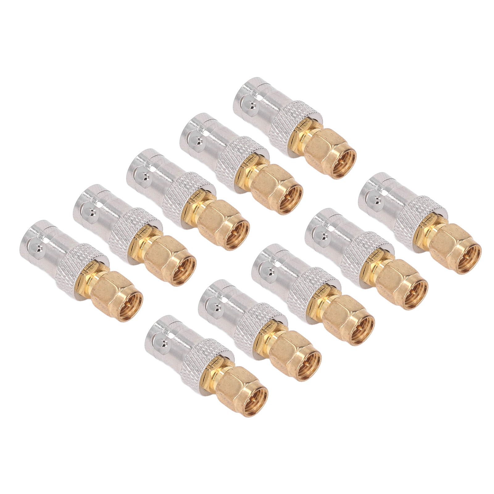 Set Mit 10 Adaptern Für Hf-koaxialkabel, Bnc-buchse Auf Sma-stecker.