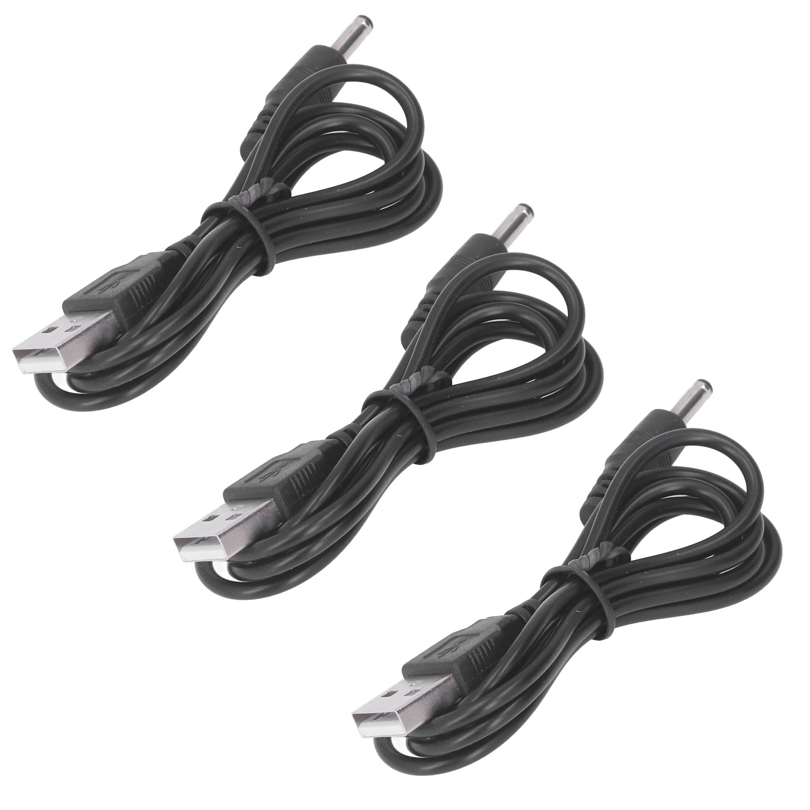 Packung Mit 3 Usb-stromkabeln (3,5 X 1,35 Mm Klinkenstecker) Für Ventilator, Telefon Und Lautsprecher (5 V Dc).