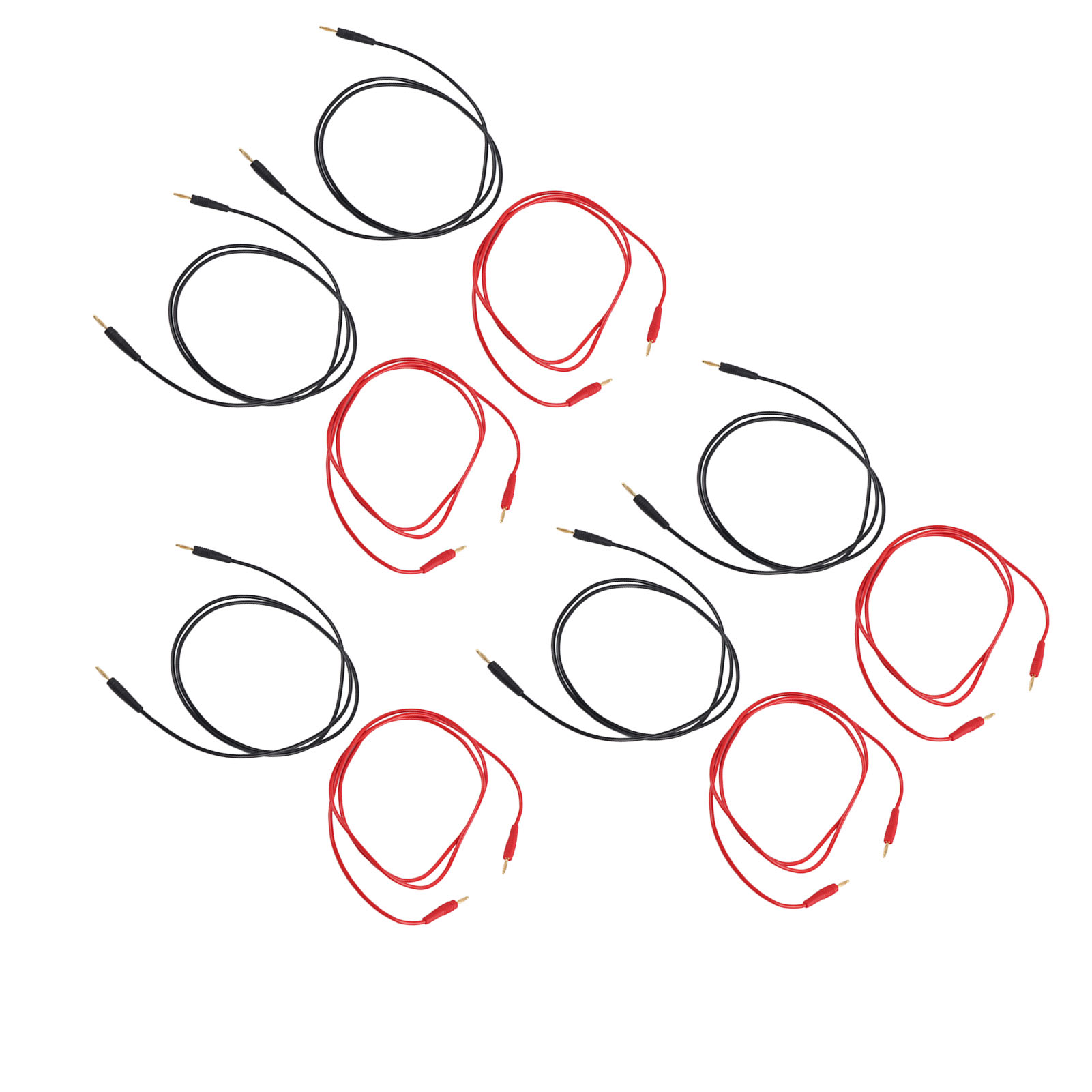 Set Mit 5 Bananenstecker-messleitungen (stecker Auf Stecker), 2 Mm, 30 V Ac / 60 V Dc, 10 A