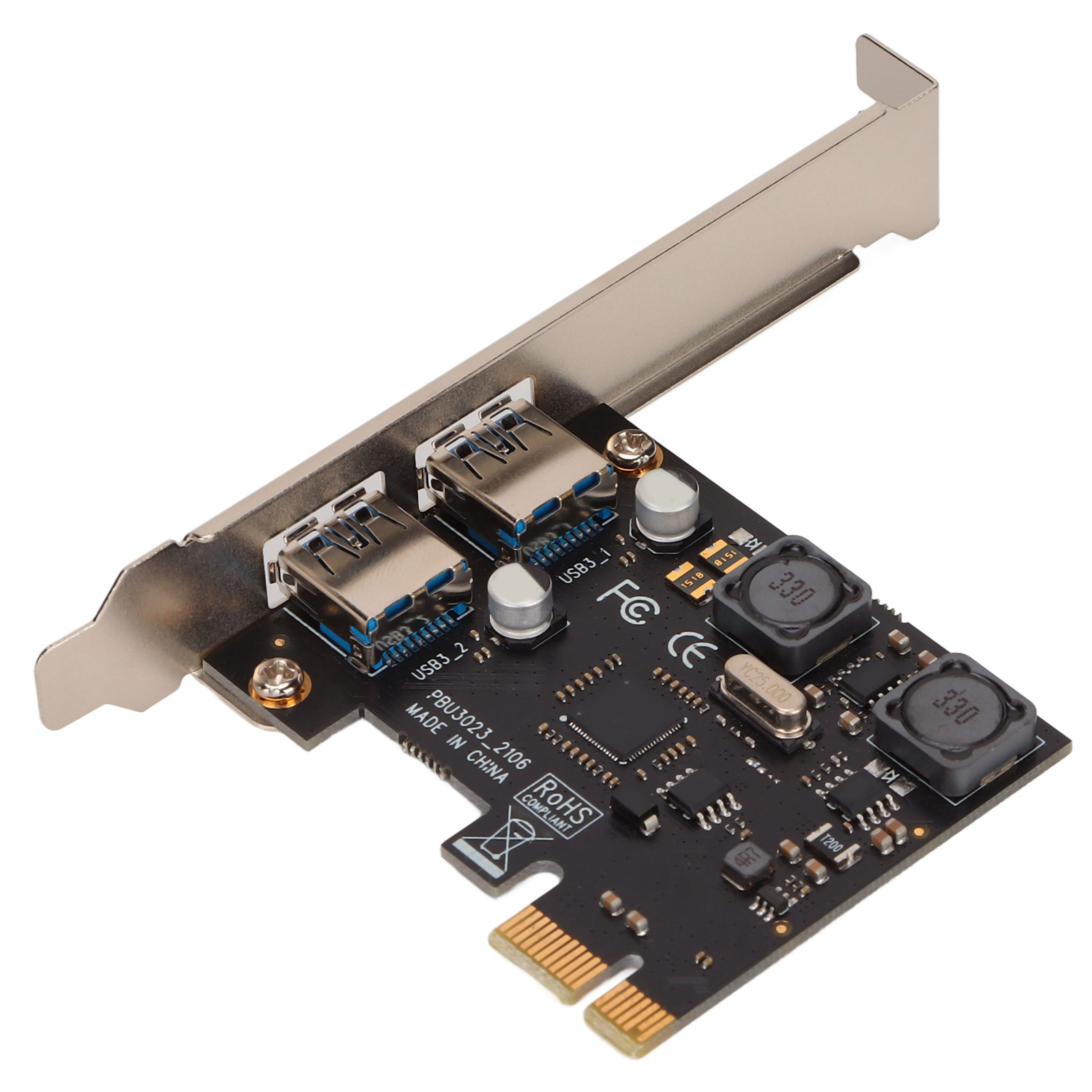 Pcie-zu-usb-3.0-erweiterungskarte Mit Integrierter Hochleistungsinduktivität Und 2-port-usb-3.0-schnittstelle
