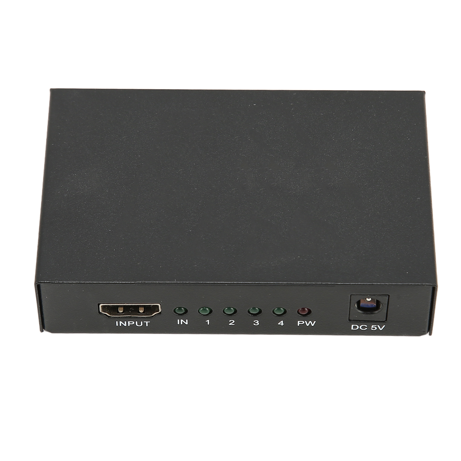 Multimedia-splitter Mit 1 Eingang Und 4 Ausgängen Für 4k/2k Hd Mit Bildschirmduplizierung Und -spiegelung, 100–240-v-netzteil, Eu-stecker