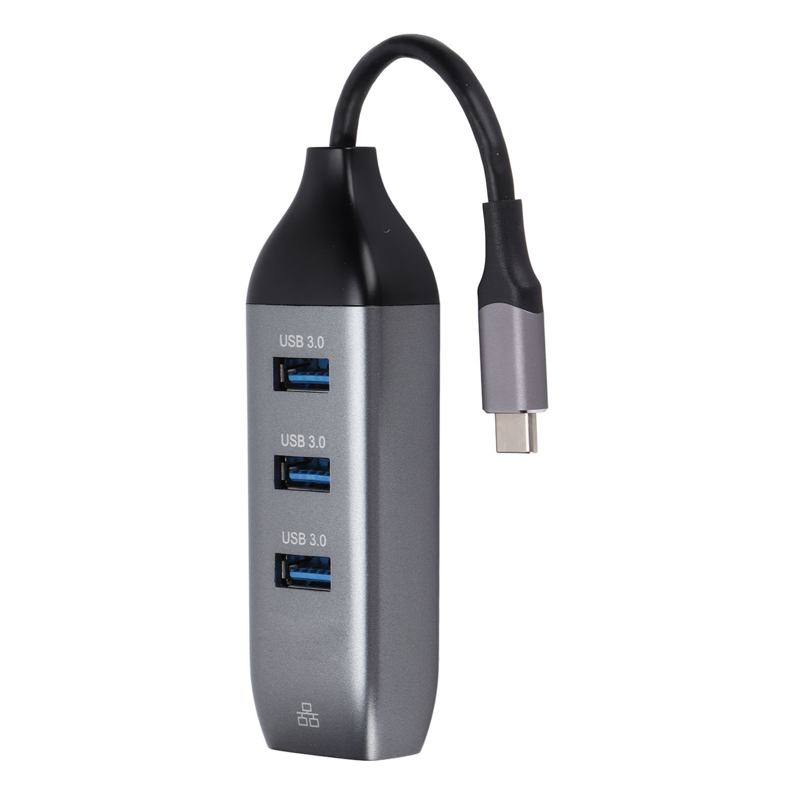 3-port-usb-hub, Abrieb- Und Korrosionsbeständig, Treiberlos, Mit Ethernet-schnittstelle.