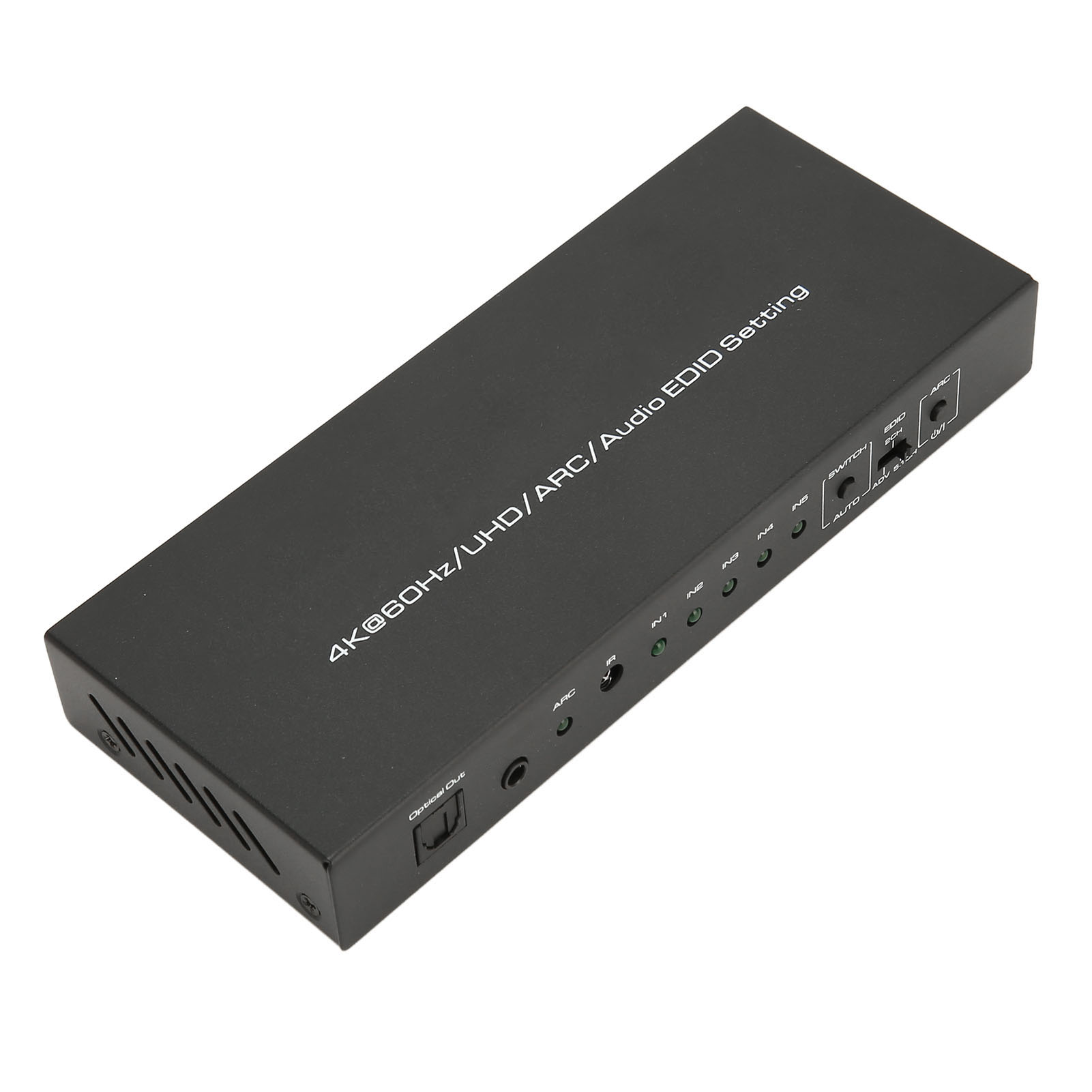 Hdr Hd Multimedia-audio-extraktor Mit 5 Ports, 18 Gbit/s Schnittstelle, Arc-fernbedienung, 100–240 V Und Eu-stecker