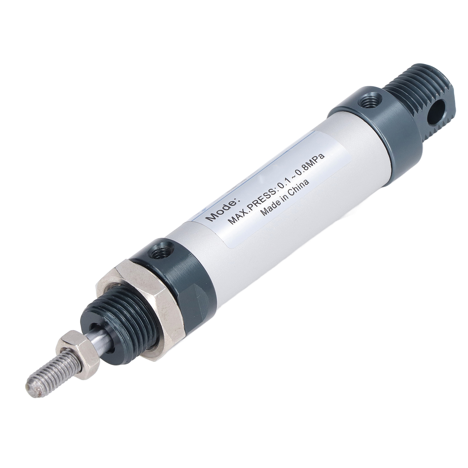 16-mm-mini-pneumatikzylinder Aus Aluminiumlegierung, Doppeltwirkend, 30–800 Mm/s, 0,1–0,8 Mpa, Mal16x75