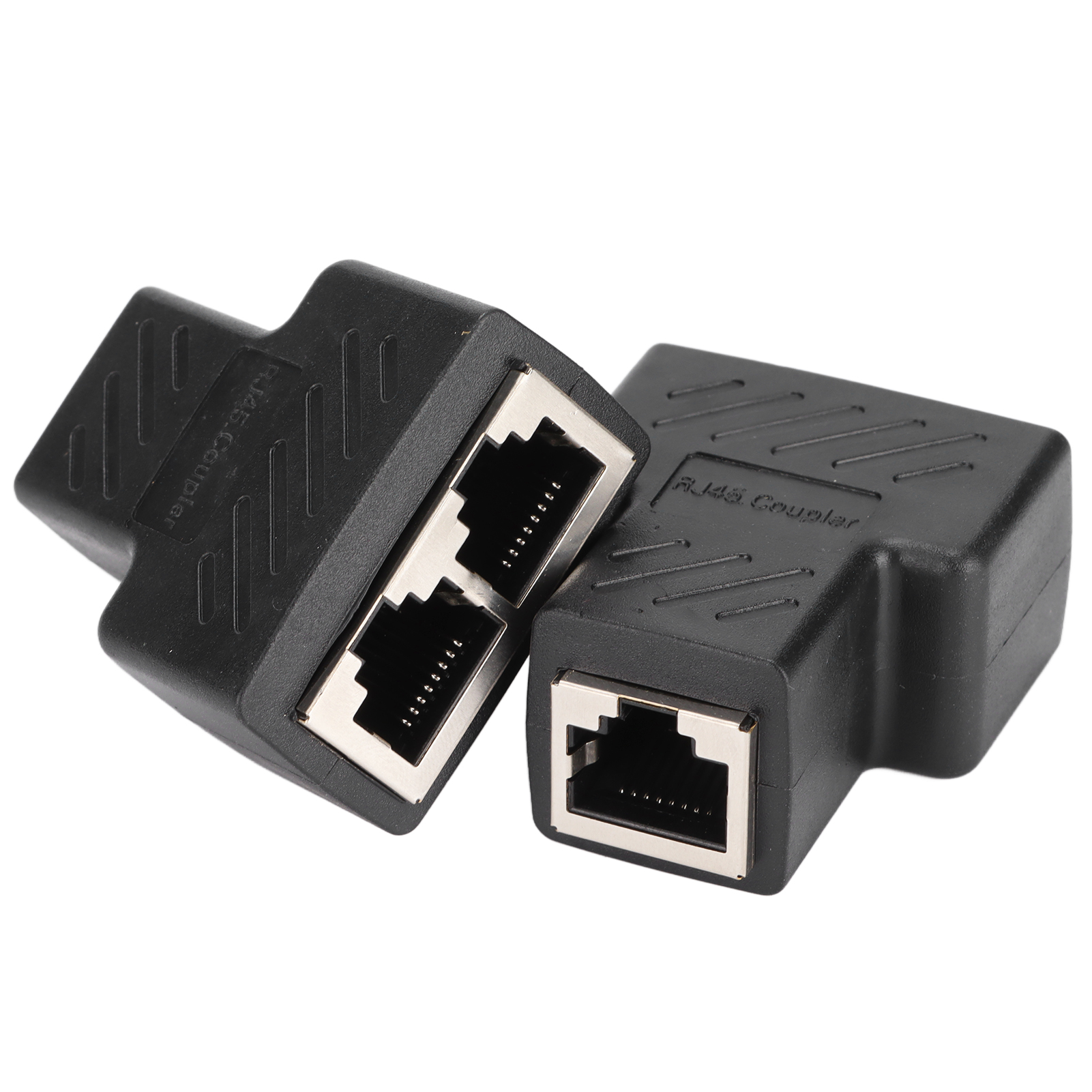 Set Aus 2 Rj45 Ethernet-splittern (1 Auf 2 Lanes) Für Router, Tv-box, Videokamera Und Computer.