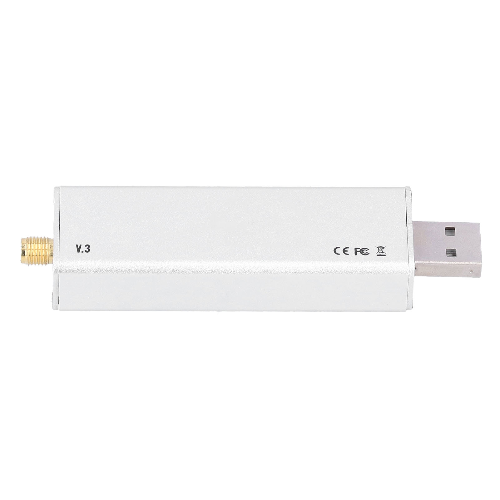 Rtlsdr-empfänger Aus Aluminiumlegierung Für Den Gesamten Frequenzbereich Von 0,1 Mhz Bis 1,9 Ghz Zum Empfang Von Fm-funkkommunikations- Und Intercom-signalen.