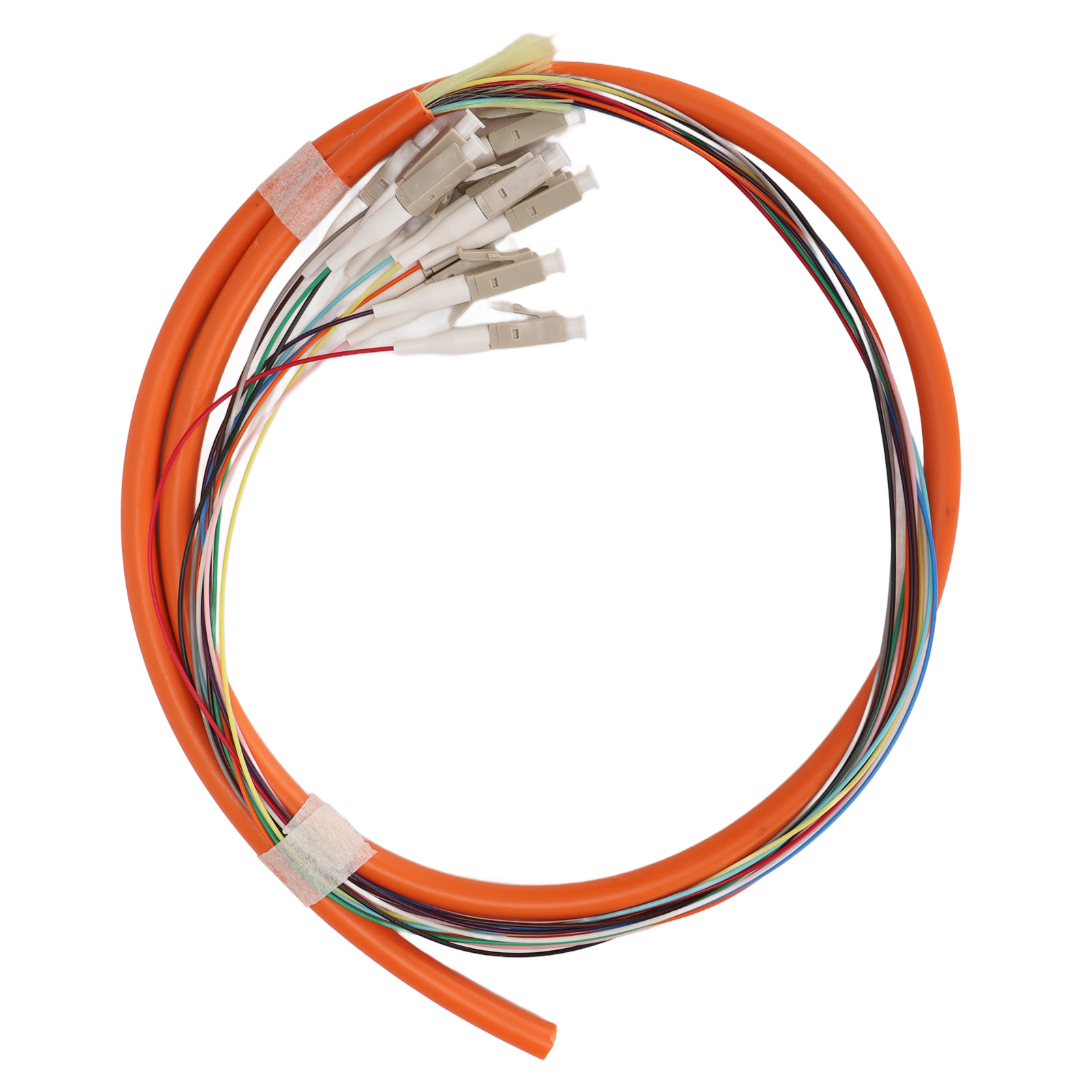 Stabiles 12-adriges Multimode-glasfaser-patchkabel Für Instrumentierungskommunikationssysteme Und Lokale Netzwerke.