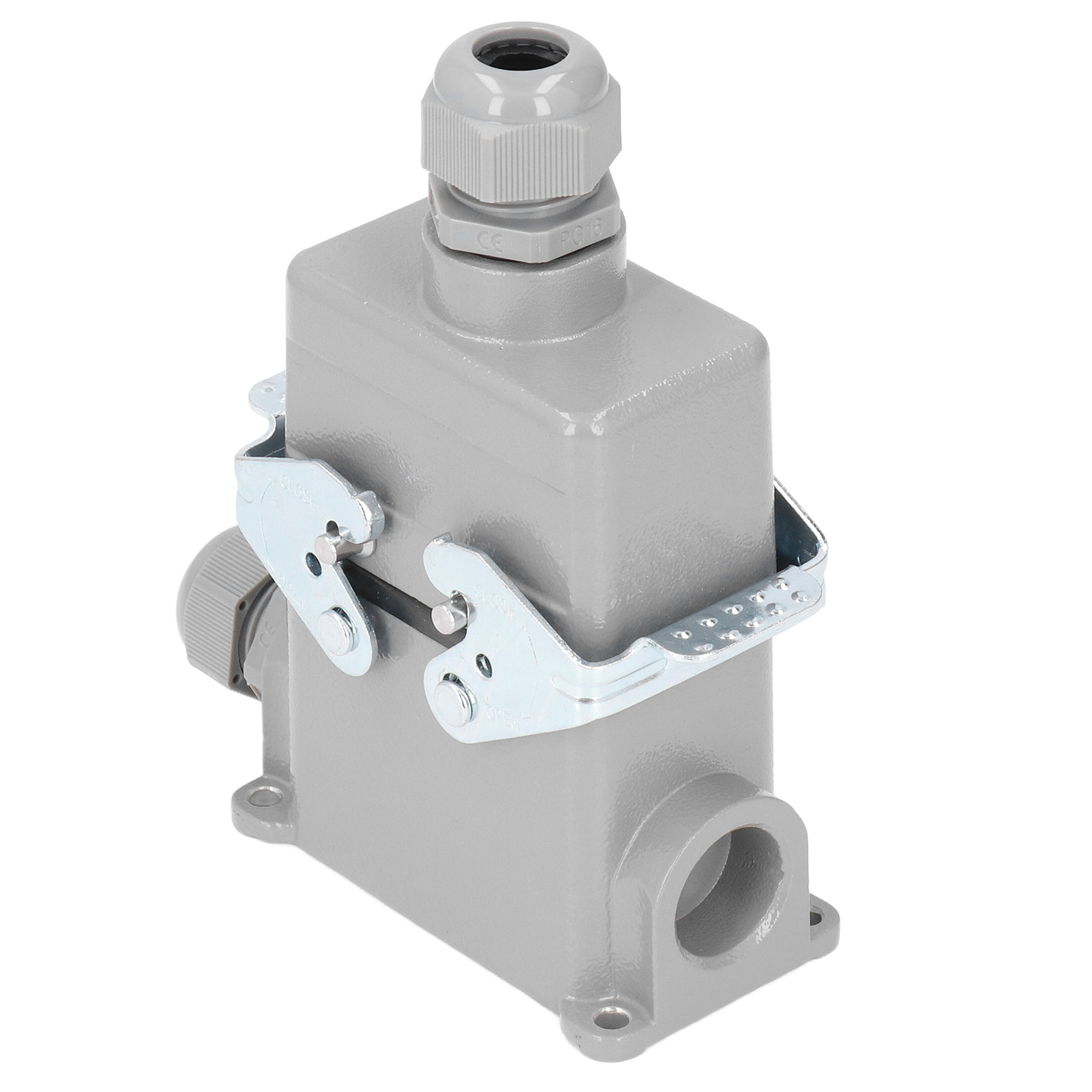 Robuster Rechteckiger Stecker Aus Aluminiumguss Mit 16 A 500 V Industriesteckern