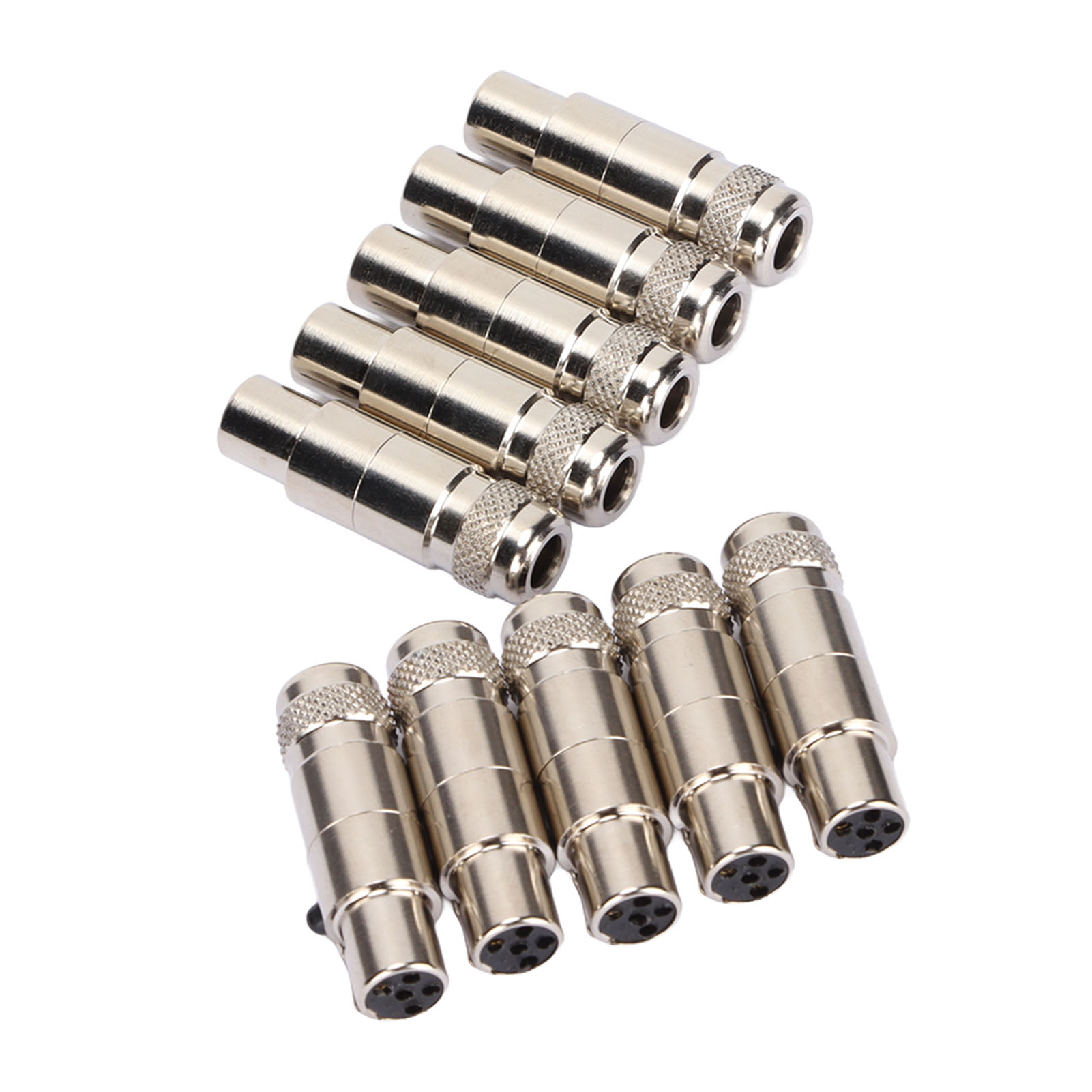 Packung Mit 10 5-poligen Xlr-buchsenadaptern, Mini-xlr-buchsen Aus Metall Für Stereo-mikrofonkabel, Monitor, Lautsprecher, Audio-interface