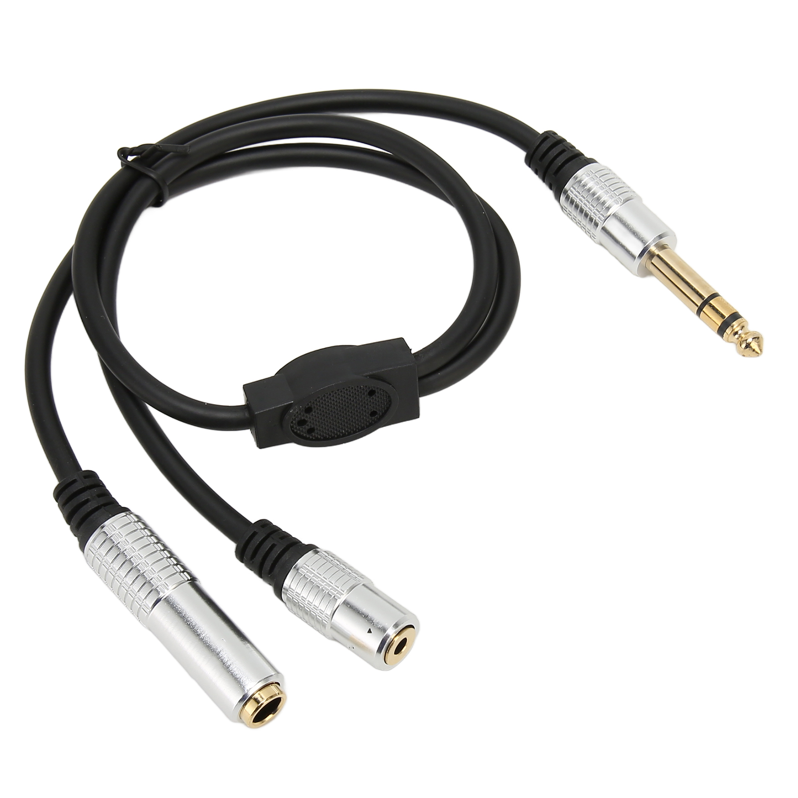 Trs-stereo-splitter-audiokabel 6,35 Mm Stecker Auf 6,35 Mm Buchse (3,5 Mm) Für Verstärker Und Mikrofon.