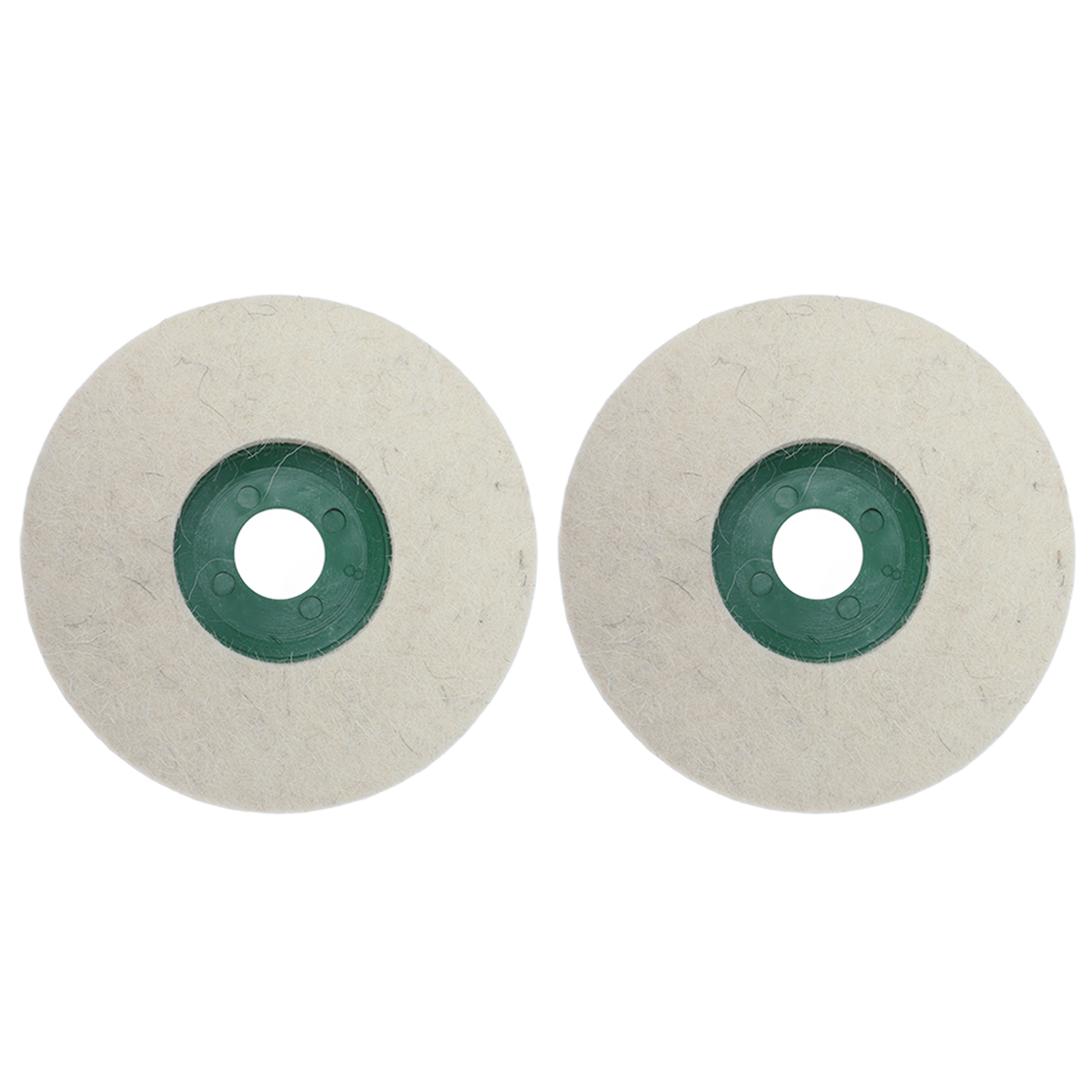 Set Mit 2 Runden 12,7 Cm (5 Zoll) Wollfilz-polierscheiben Für Winkelschleifer