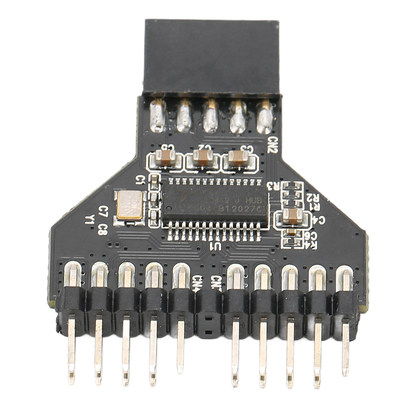 Usb 2.0 9-pin Auf 2 X 9-pin Anschlüsse Konverteradapter Für Rgb-lampe Und Lüfter.