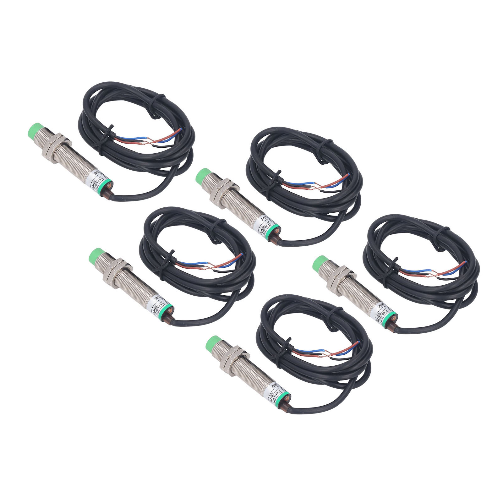 Packung Mit 5 M12 X 1 Pnp Ip65 Wasserdichten, Berührungslosen Induktiven Näherungssensoren, 6–36 V Dc