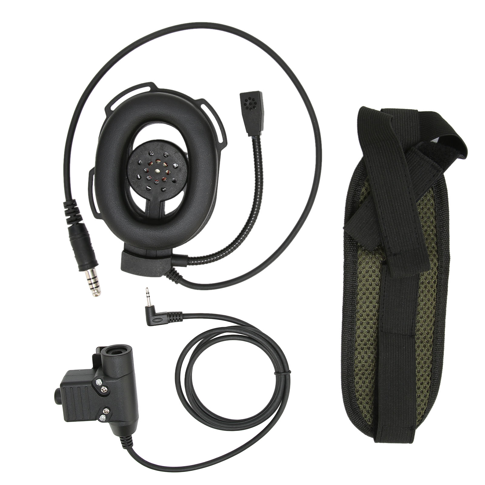 In-ear-headset Für Motorradhelme Mit Ptt-taste U94 Für Motorola T5428 6200c T80 Funkgeräte, 2,5 Mm, Schwarz