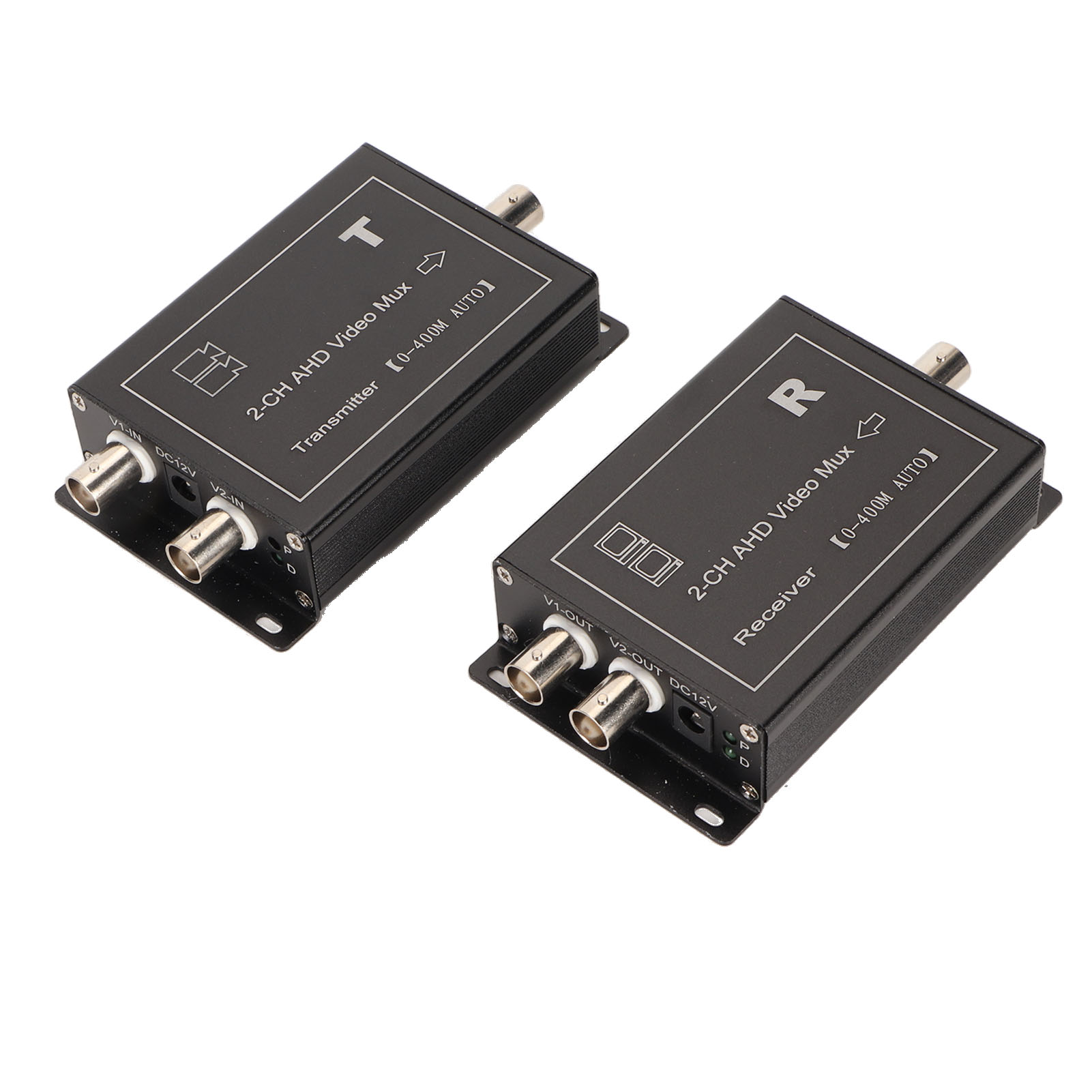 2-kanal-400m-videomultiplexer, Kompatibel Mit Ahd Cvbs, Plug-and-play-fähig, Hot-swap-fähig Für Kameras