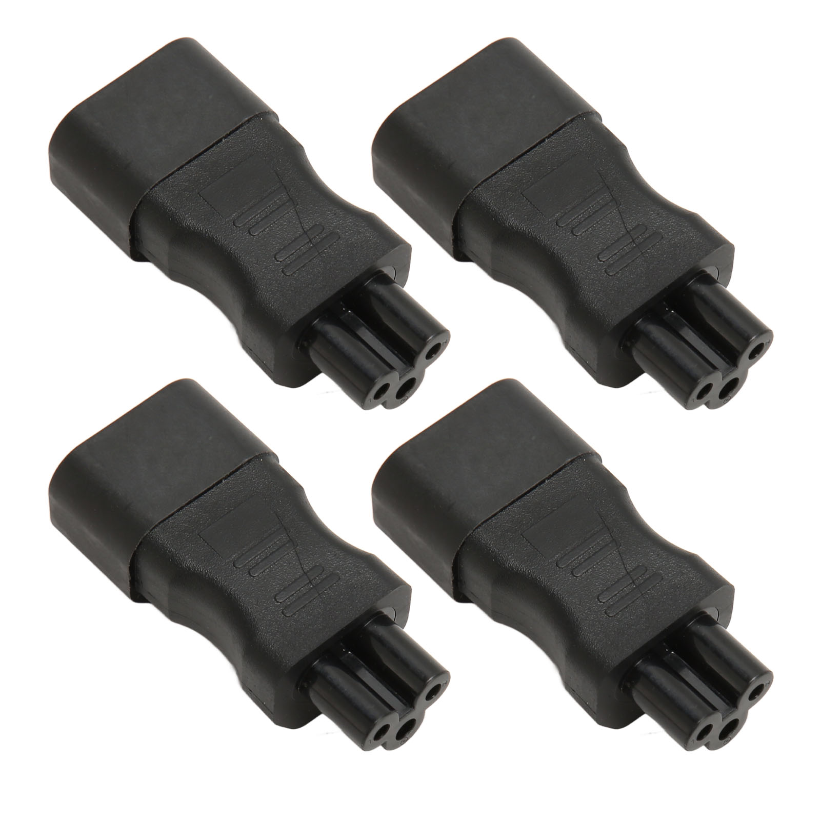 Packung Mit 4 Iec320 C14 Auf Iec320 C5 Netzadaptern, Professionelle Kupfernetzadapter Für Pdu-gehäuse.