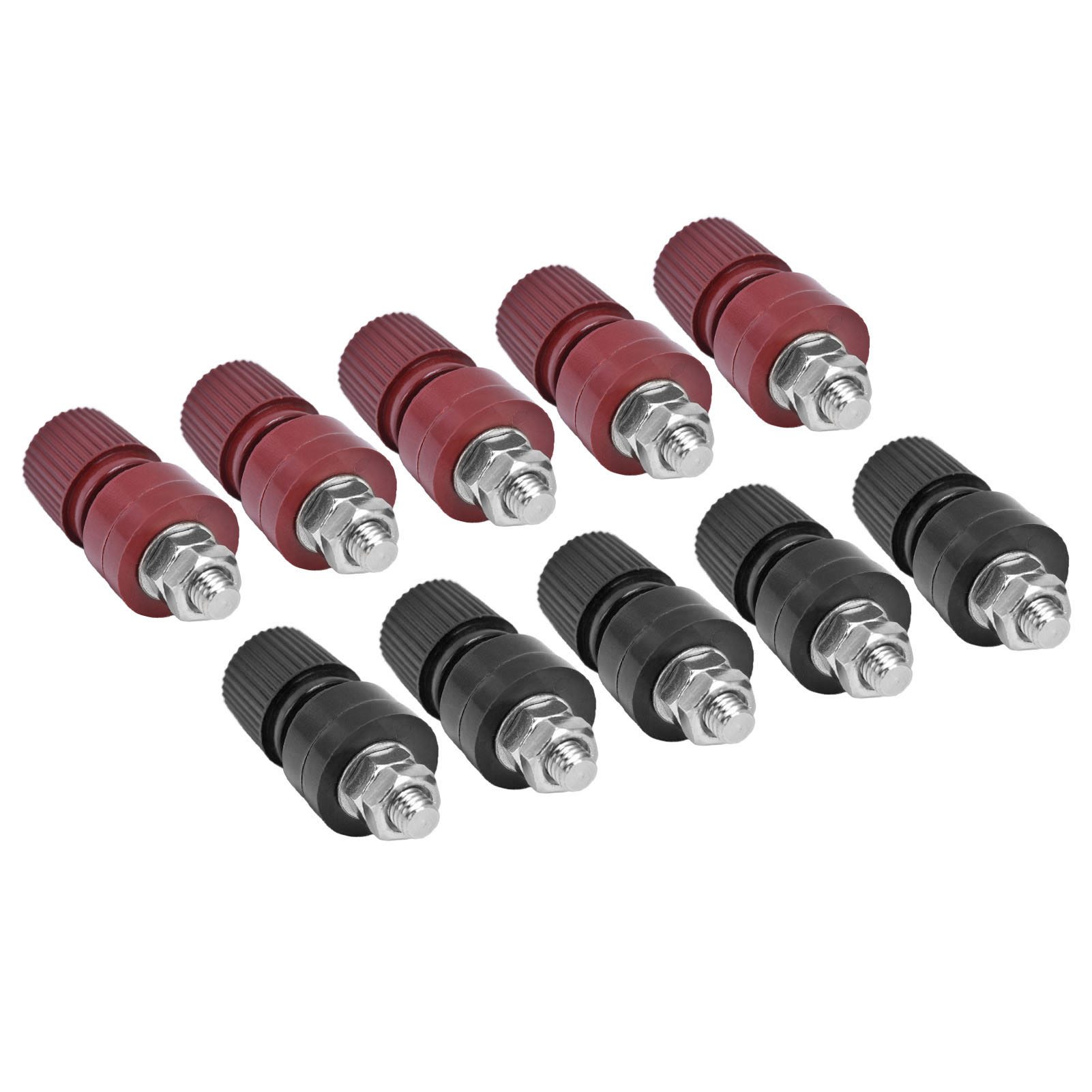 Paare Vernickelter Messing-erdungsklemmen, M6-gewinde, Lötanschlüsse, 0 V–380 V