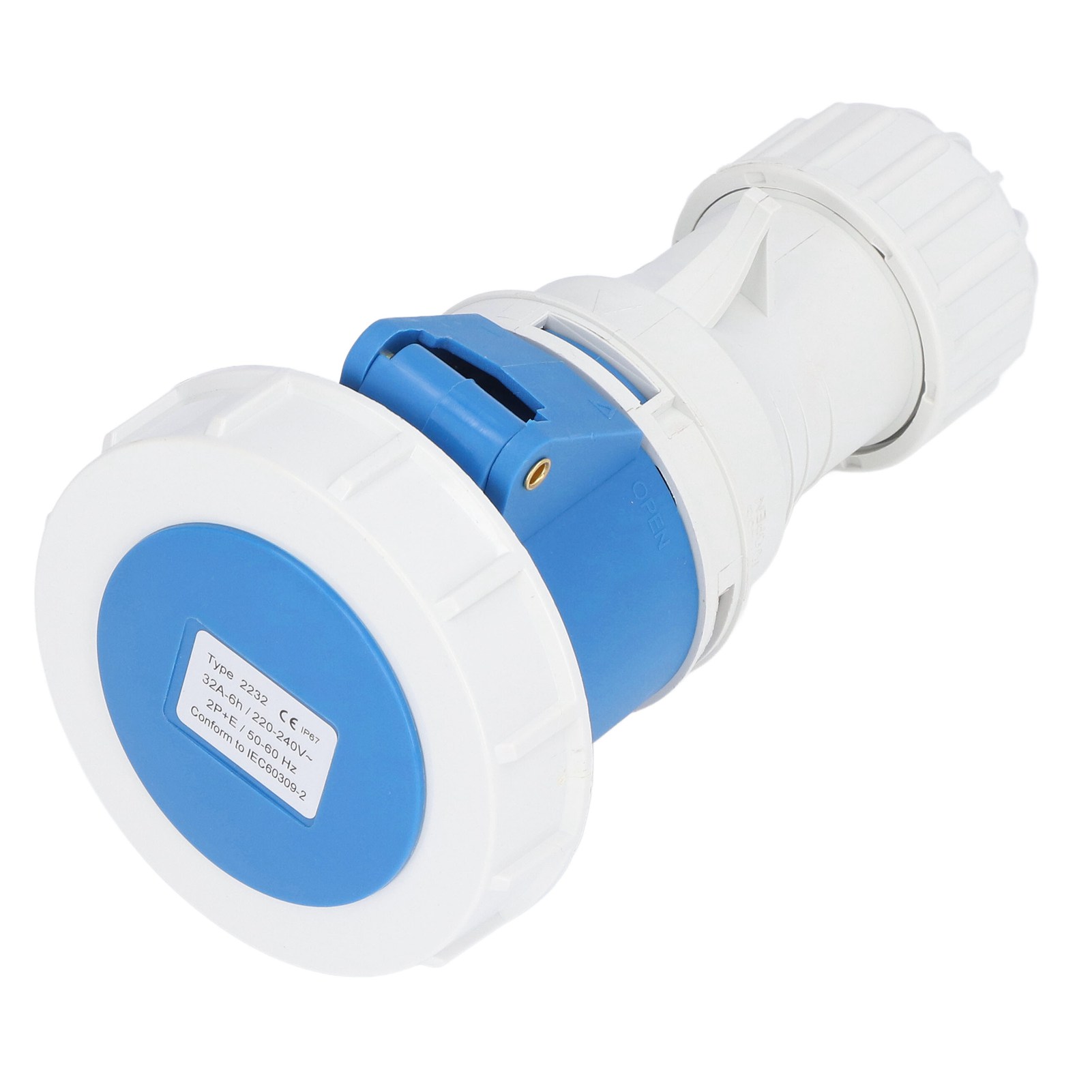 Ip67 Wasserdichter Industriestecker, 3-poliger 2p+e-luftfahrtstecker (männlich), 220–240 V Ac, 32 A