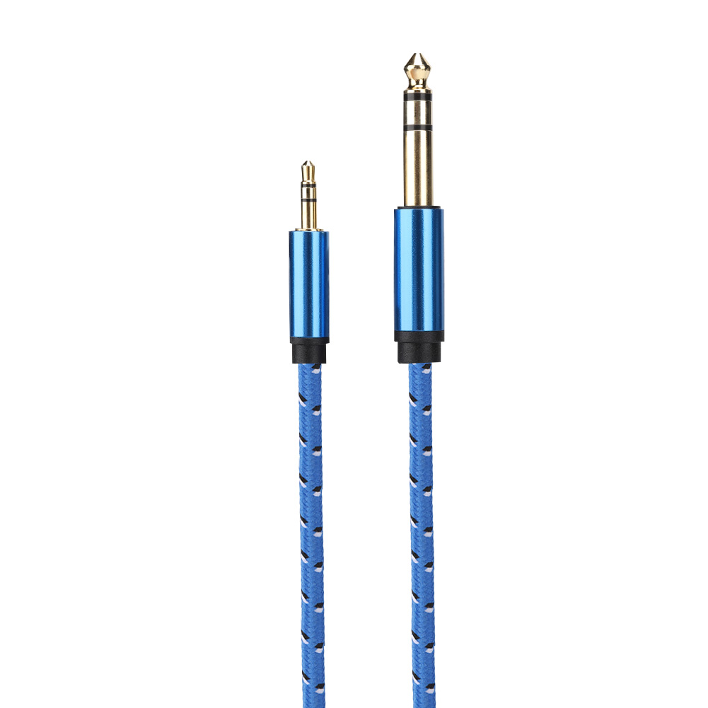 3,5-mm-klinkenstecker Auf 6,35-mm-klinkenstecker-stereo-audiokabel Für Verstärker, Lautsprecher Und E-gitarre (3 M)