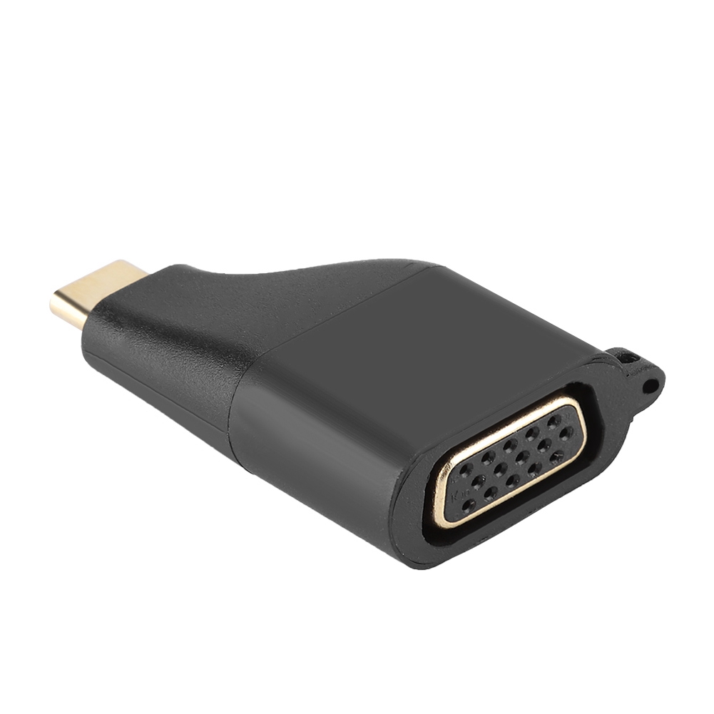 Cabledeconn Usb-c Auf Vga Adapter, 1080p 60hz Auflösung, Mit Schlüsselanhänger Für Laptop Und Mobiltelefon.