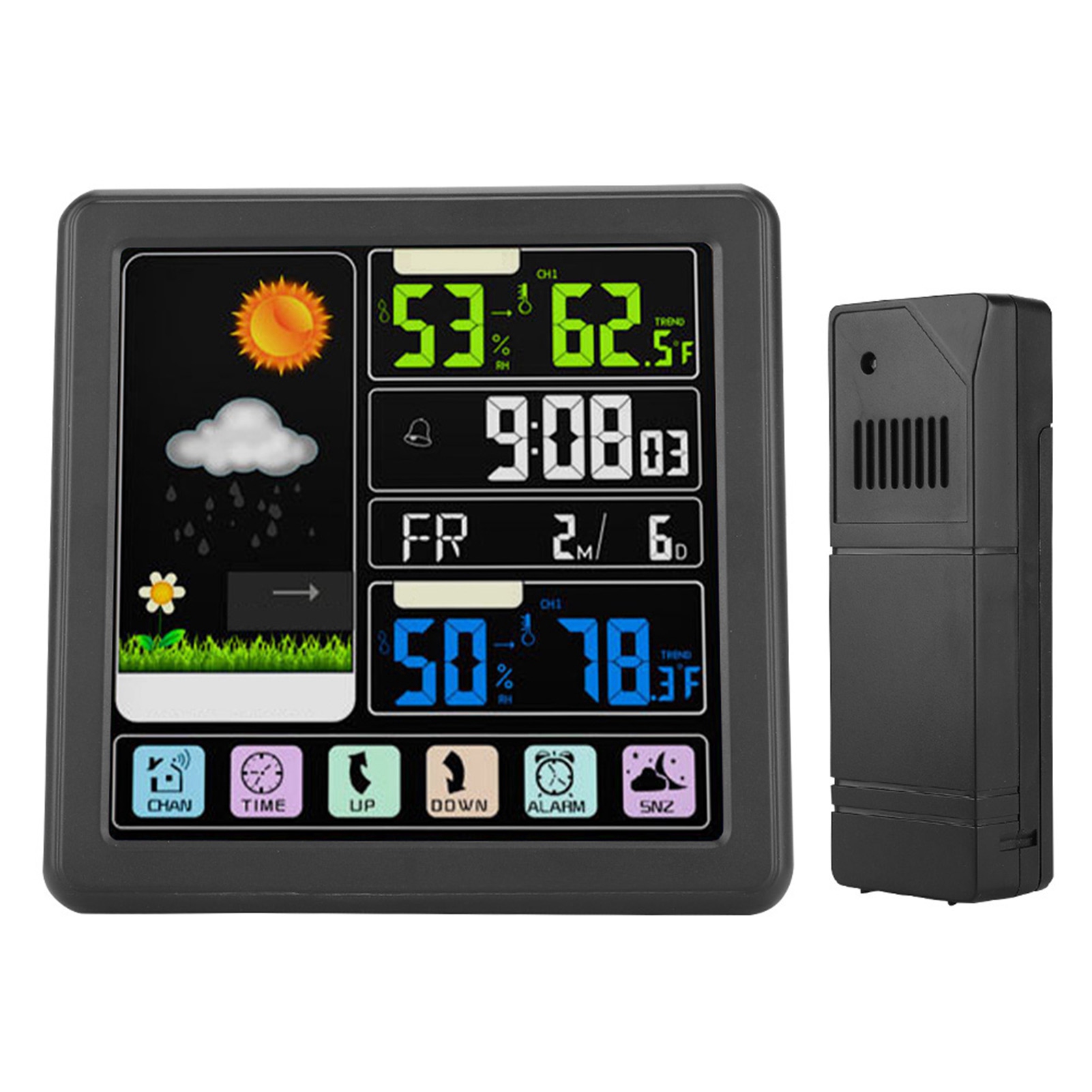 Ts-3310 Multifunktionale Drahtlose Touchscreen-wetteruhr